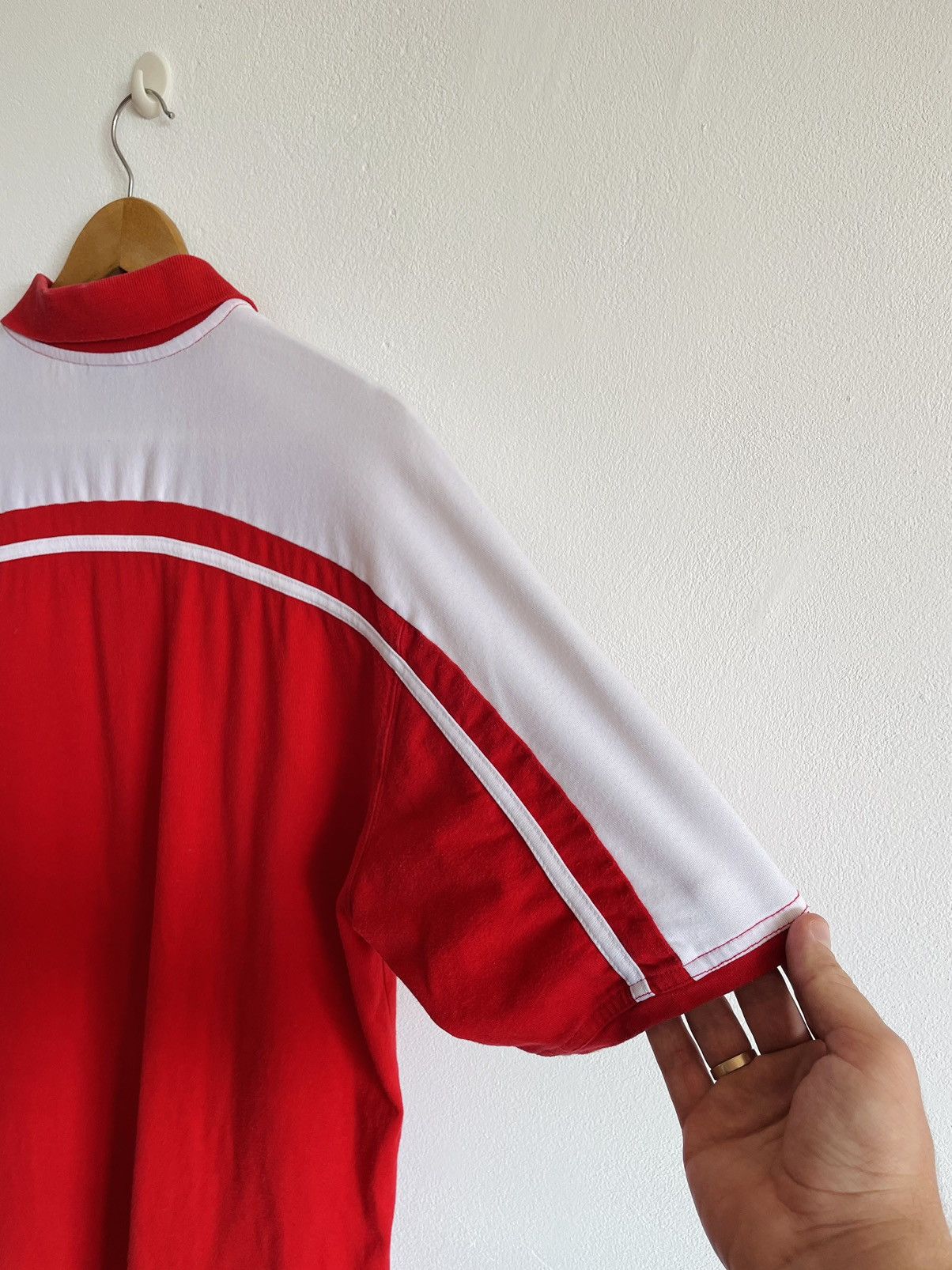 Nike Vintage y2k Nike Red Polo Shirt Size L Size US L / EU 52-54 / 3 - 11 Thumbnail