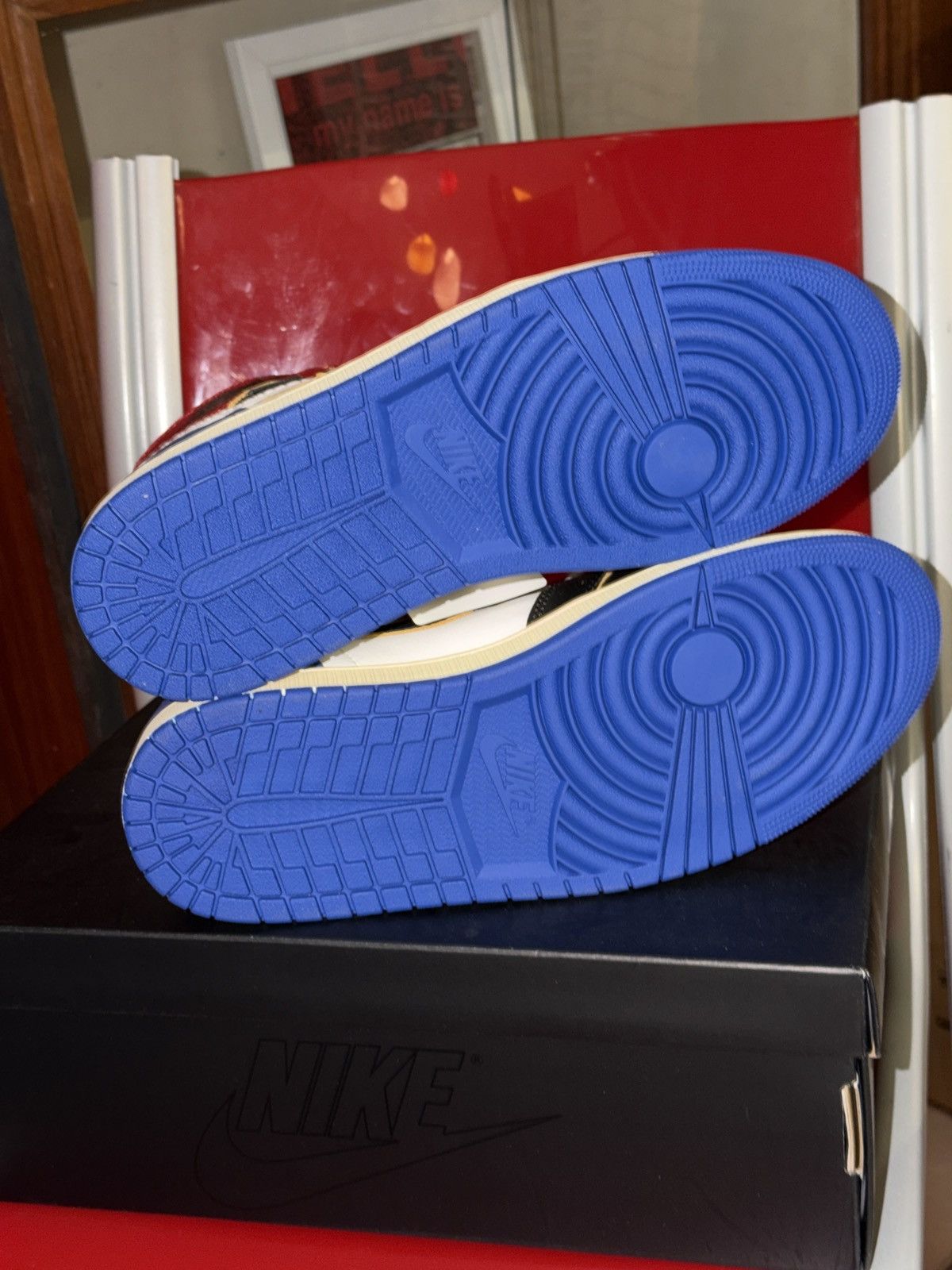 Fragment Design × Nike Nike Jordan 1 x Fragment x Union LA High Retro Shoes Size US 10.5 / EU 43-44 - 11 Thumbnail