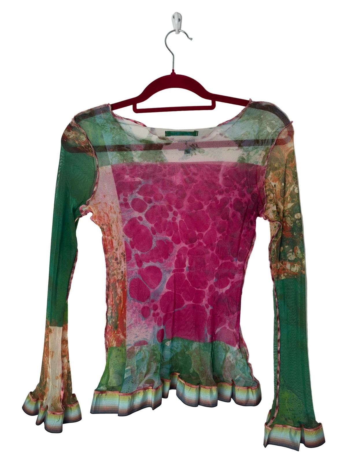 Jean Paul Gaultier Jean Paul Gaultier S/S 2000 Runway Bacteria Print Top Size M / US 6-8 / IT 42-44 - 4 Thumbnail