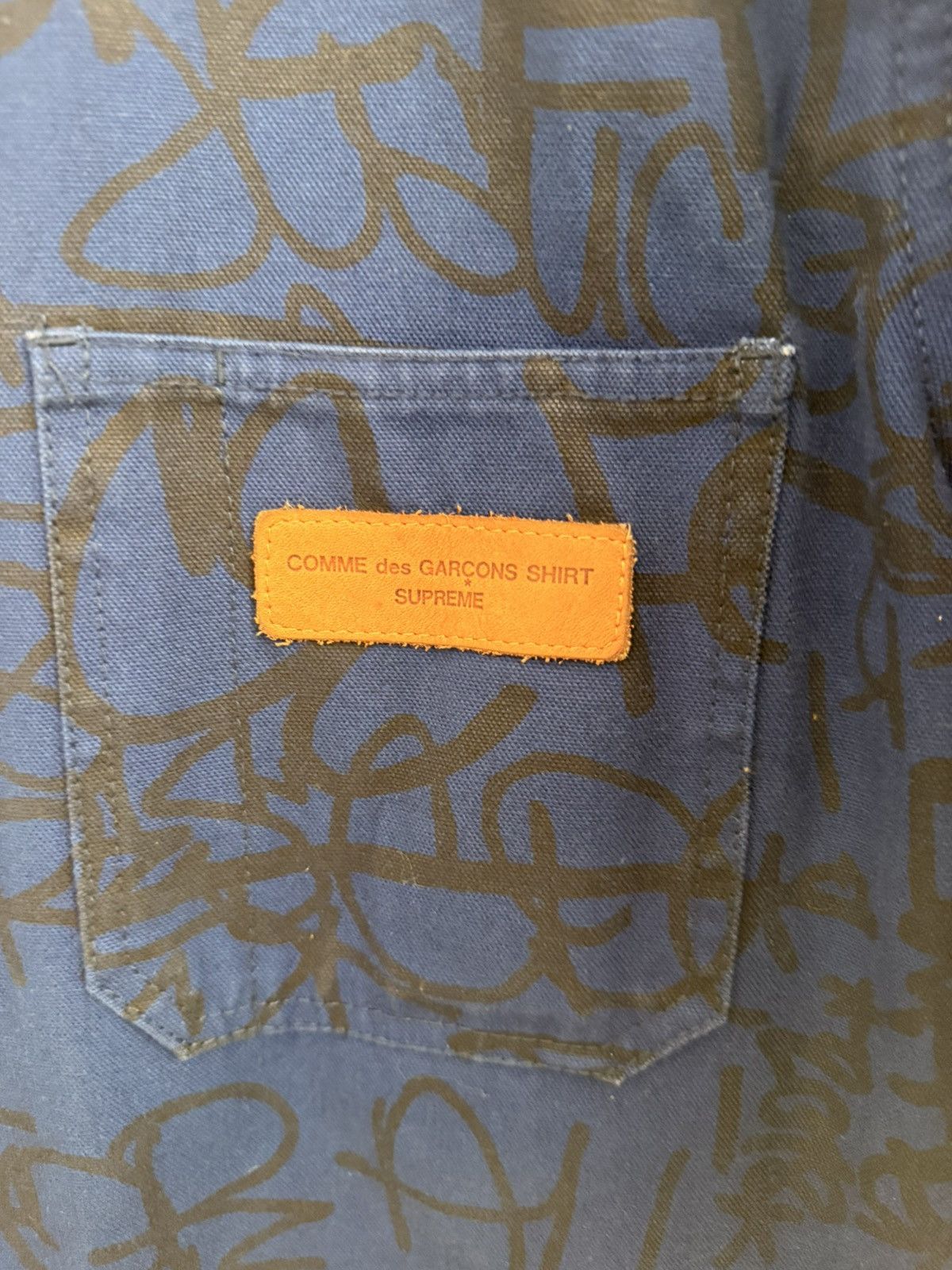 Comme des Garcons SHIRT × Supreme Supreme Men's Blue and Navy Jacket Size US S / EU 44-46 / 1 - 4 Thumbnail