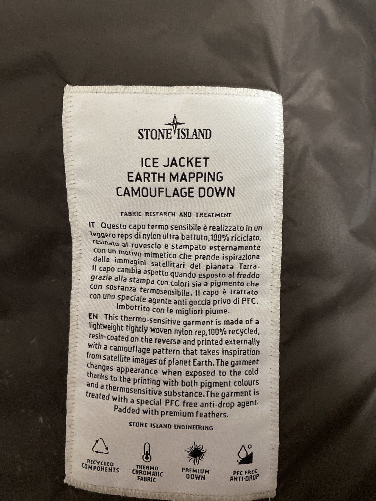 Stone Island Stone Island Termo Reactive Down Jacket Size US XL / EU 56 / 4 - 6 Thumbnail