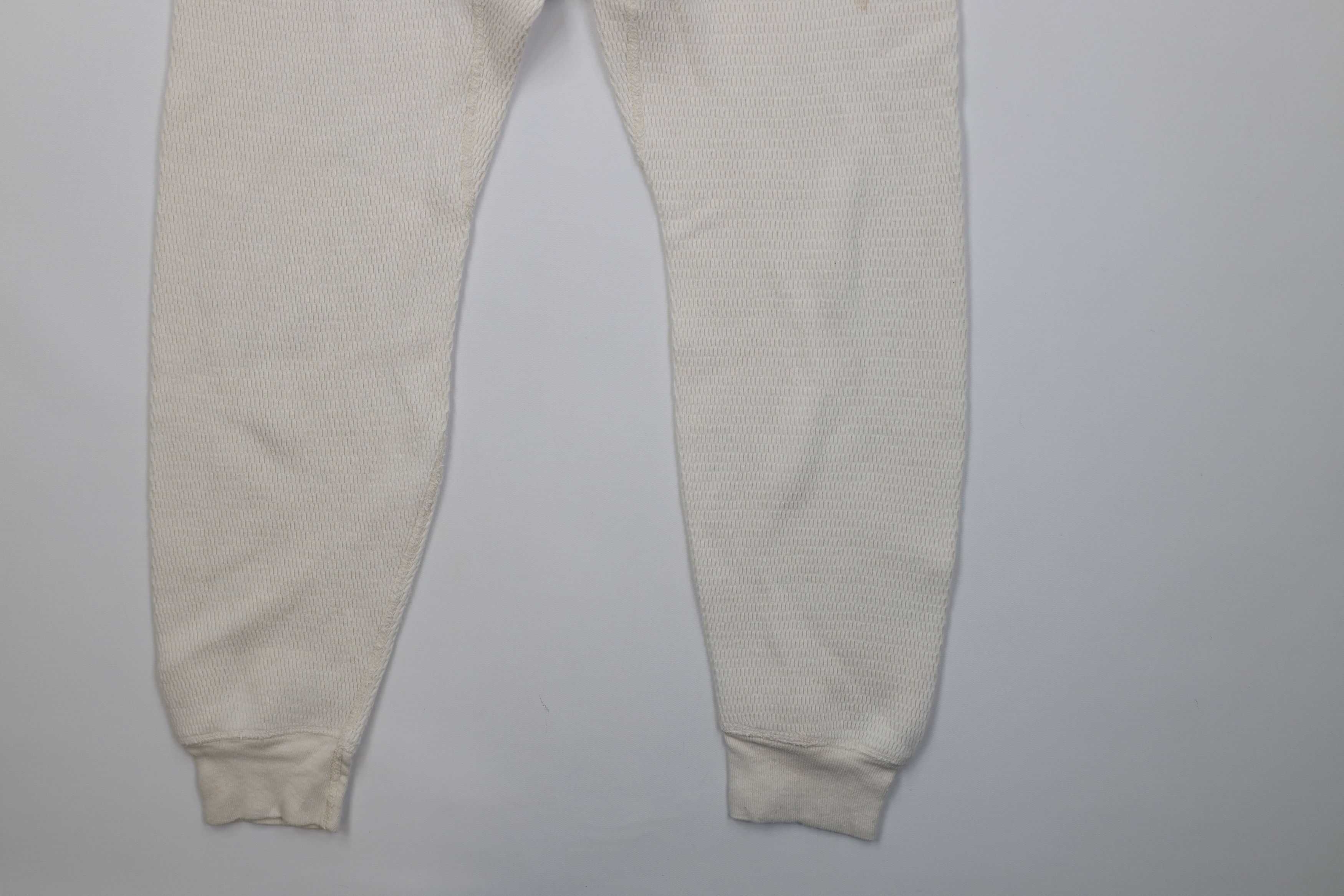 Vintage Vintage 70s Streetwear Thermal Waffle Knit Joggers Pants USA Size US 36 / EU 52 - 13 Thumbnail