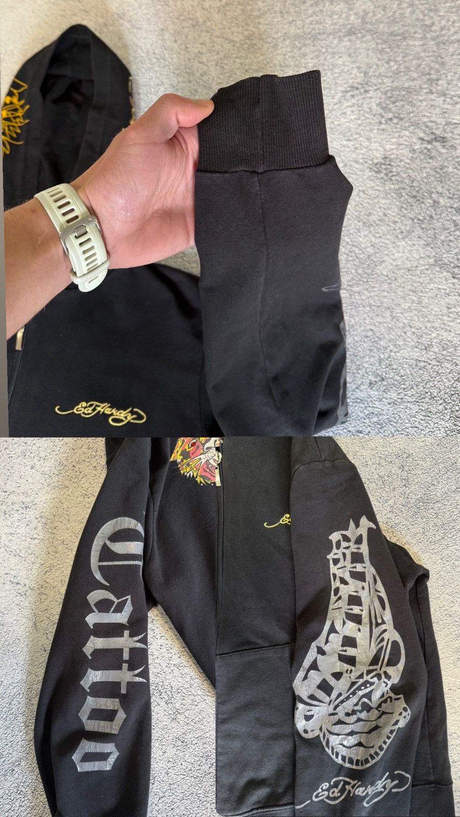 Ed Hardy Vintage Ed Hardy Tiger Zip Hoodie Tattoo Christian Audigier Size XXL / US 16-18 / IT 52-54 - 23 Thumbnail