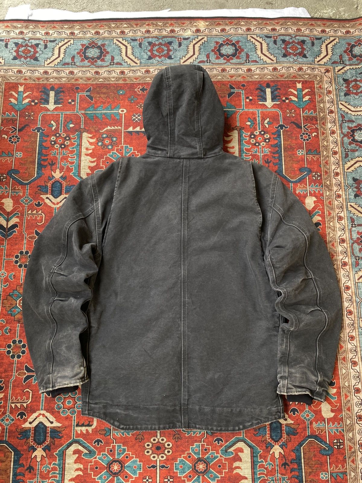 Carhartt Carhartt Jacket Sherpa Lined J141 BLK Leather patch Size US M / EU 48-50 / 2 - 9 Thumbnail
