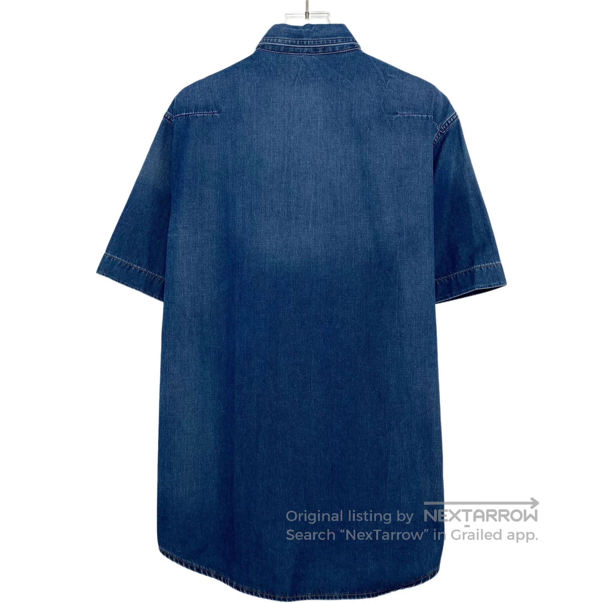 Dior dior dark blue denim short sleeve shirt. Size US M / EU 48-50 / 2 - 2 Thumbnail