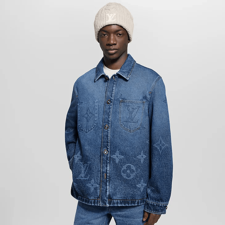 Louis Vuitton Monogram Denim Workwear Overshirt Size US M / EU 48-50 / 2 - 2 Thumbnail