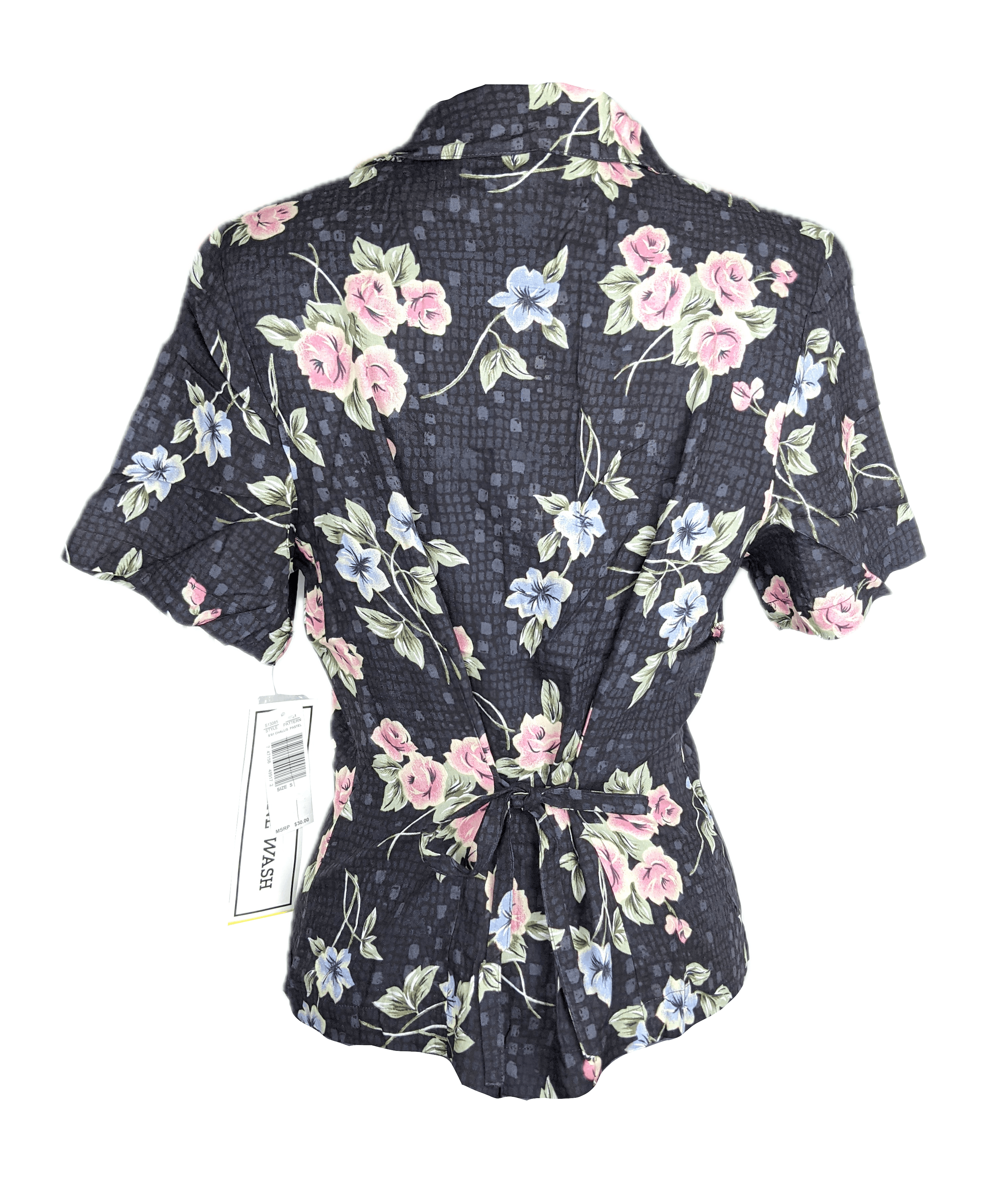 Vintage 1990's Deadstock Sag Harbor Floral Blouse Size S / US 4 / IT 40 - 5 Thumbnail