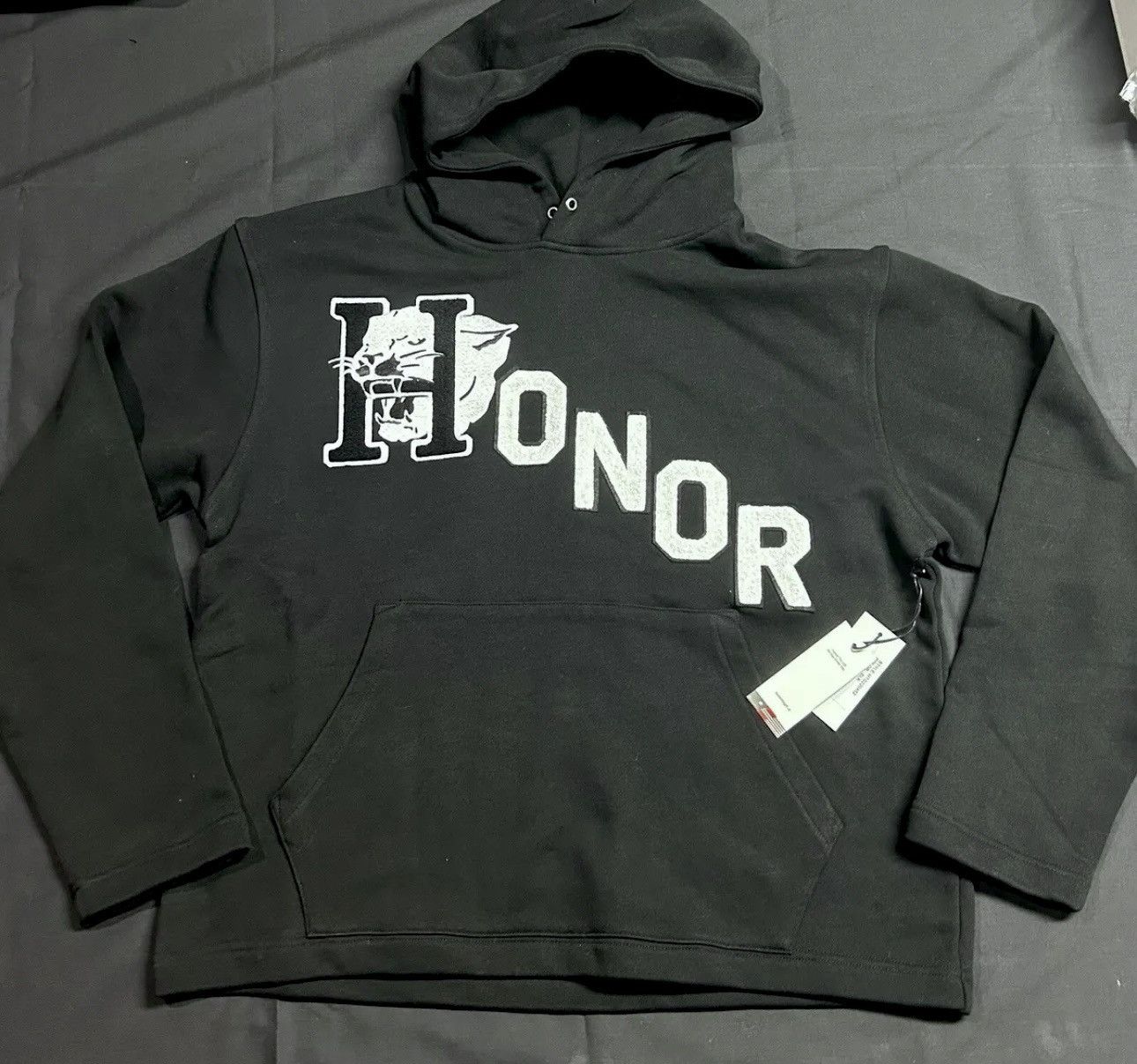 image of Honor The Gift Htg Mascot Hoodie Sweatshirt Black, Men's (Size Medium)