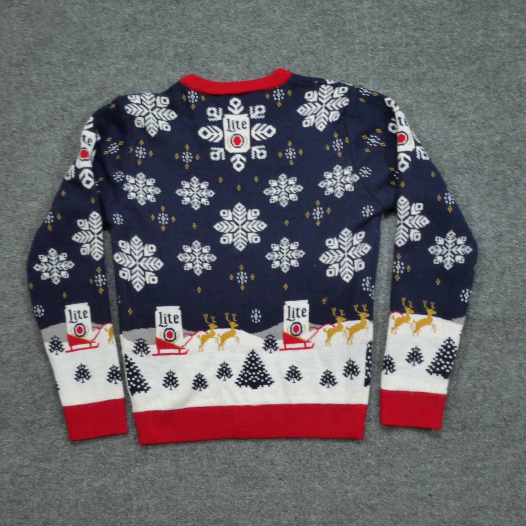 Vintage Coors Lite Sweater Miller Pullover Crew Neck Long Sleeve Blue Adult Small Christmas Beer Alcohol Embroidered Vintage No (note: ensure length <200) Size US S / EU 44-46 / 1 - 6 Thumbnail