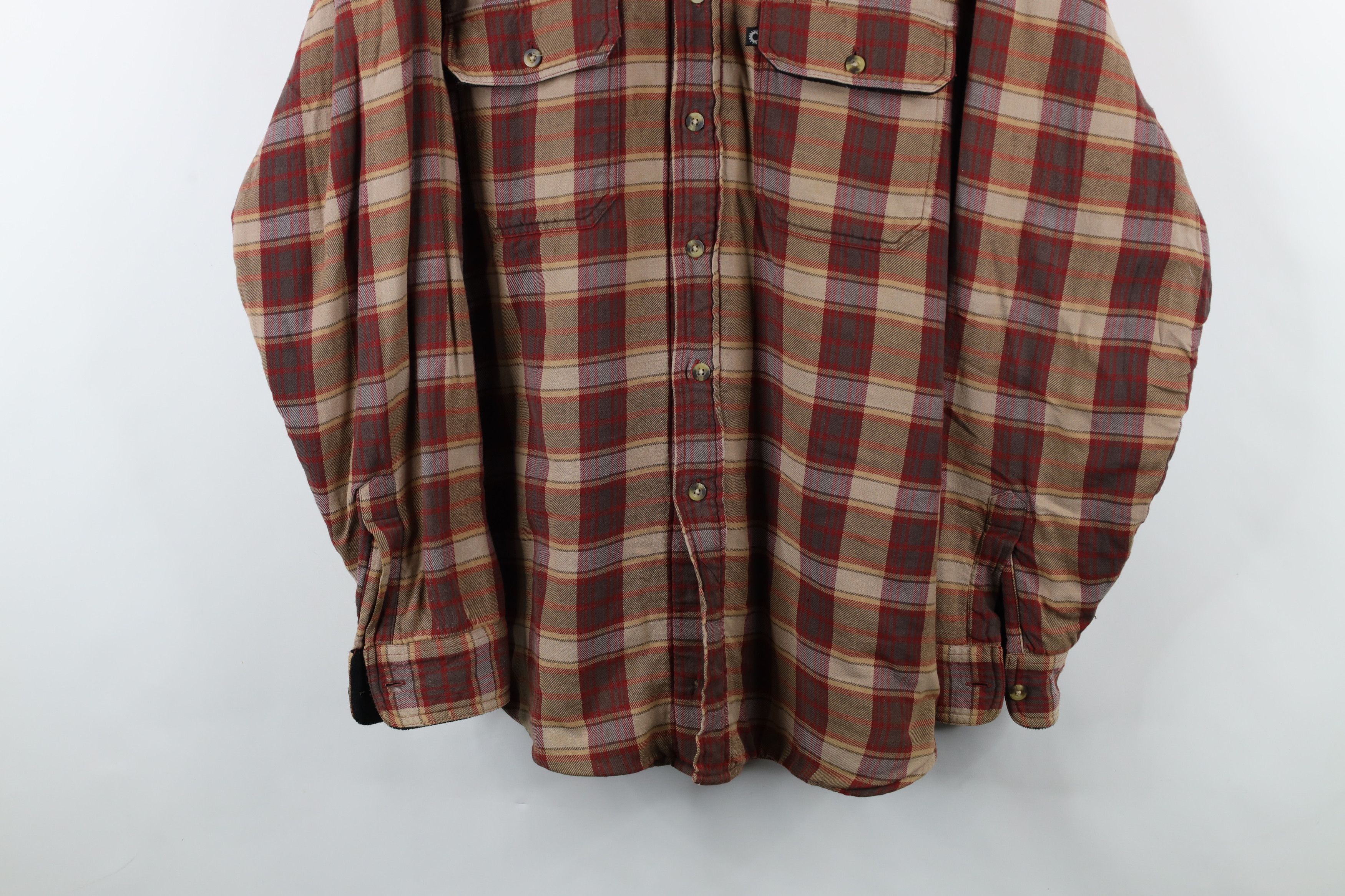 Vintage Vintage 90s Y2K Streetwear Fleece Lined Flannel Shirt Jacket Size US XL / EU 56 / 4 - 3 Thumbnail