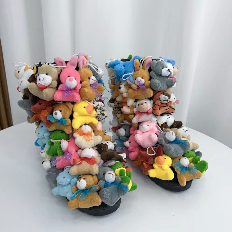 Designer × Japanese Brand Design Snow Winter Cartoon Teddy Fluffy Boots Size US 6.5 / IT 36.5 - 3 Thumbnail