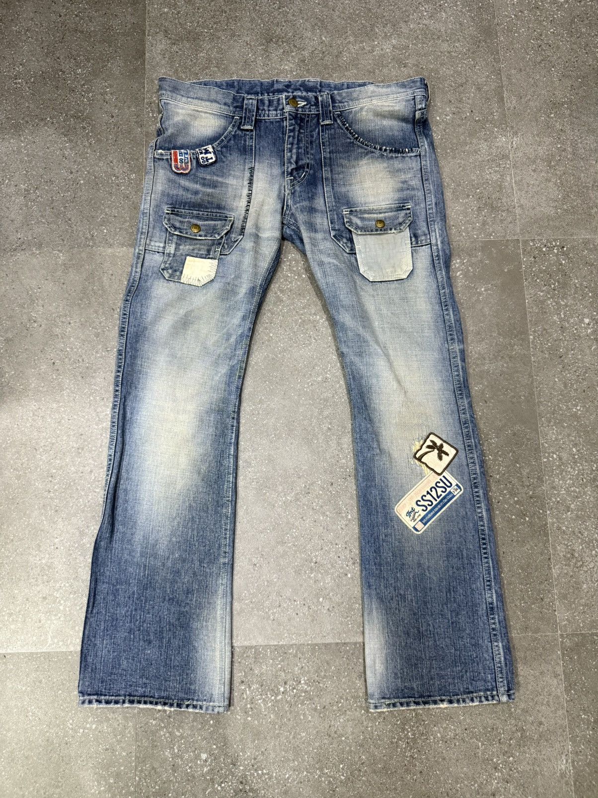 Japanese Brand Japanese fashion TMT japan Bush Denim PatchWork Jeans Size US 32 / EU 48 - 16 Thumbnail