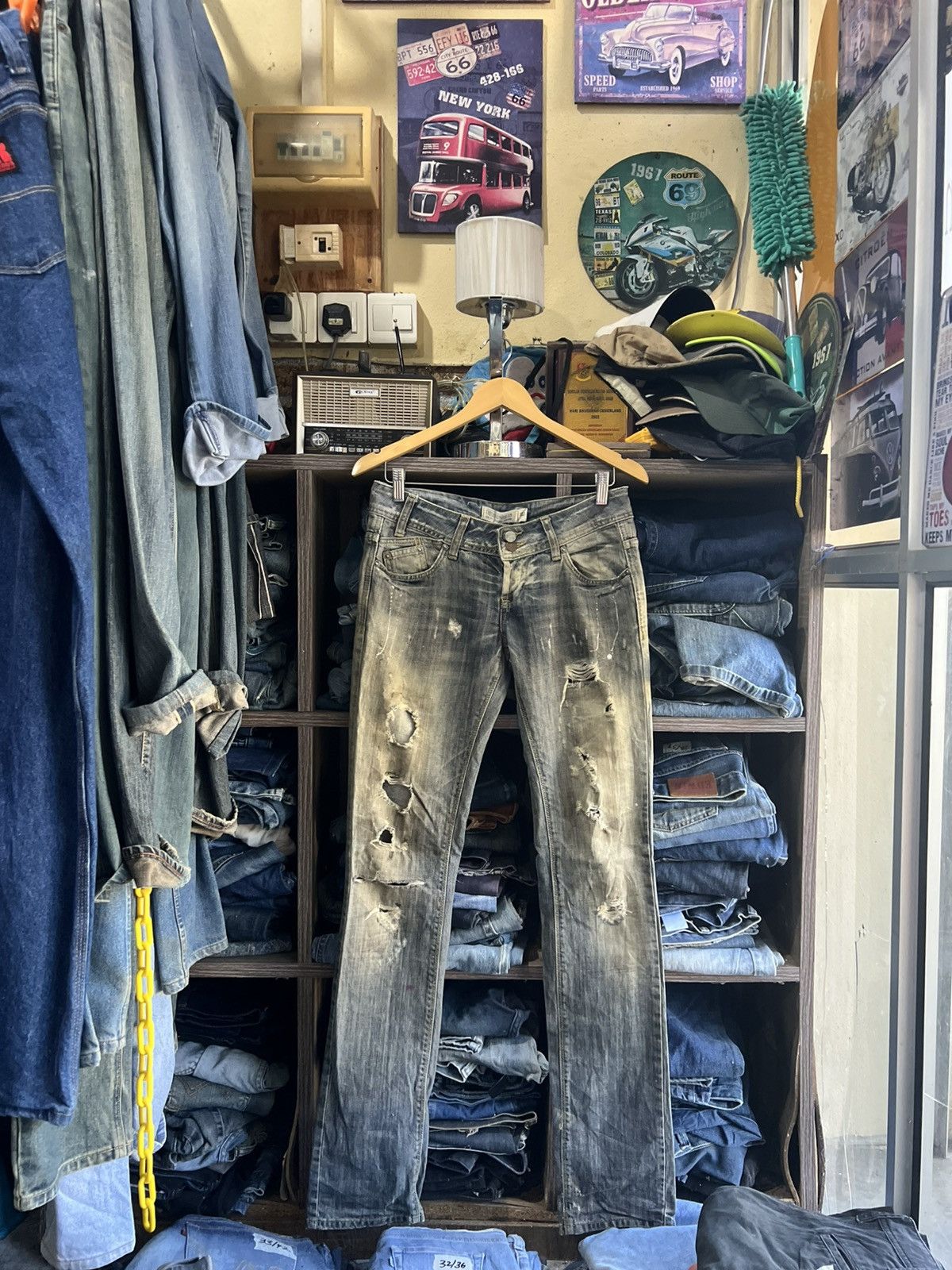 Zara 🔥Zara Distressed Denim Size 31" - 1 Thumbnail