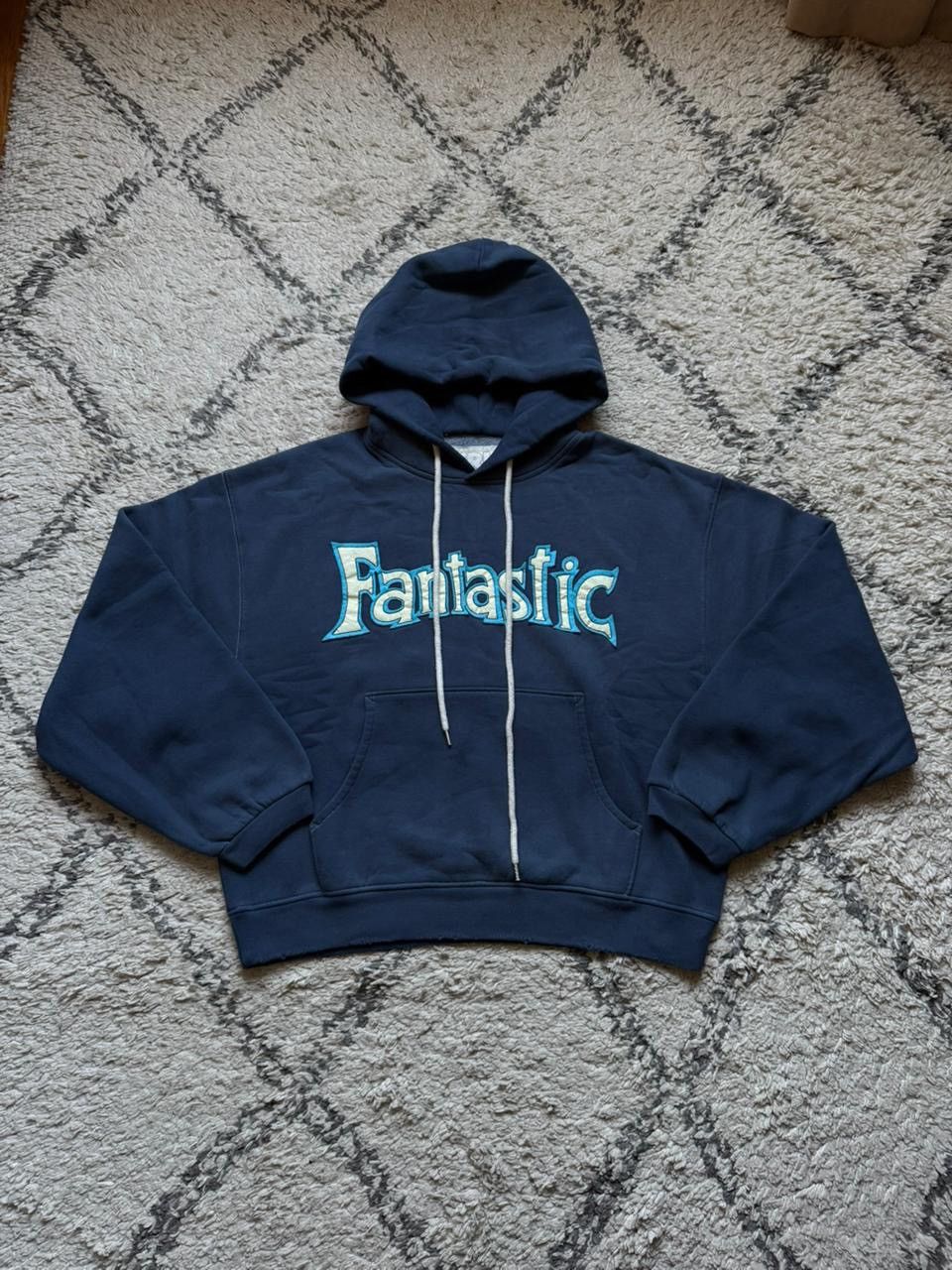 ERL Fantastic hoodie パーカー ERL Navy 'Fantastic' Hoodie ERL