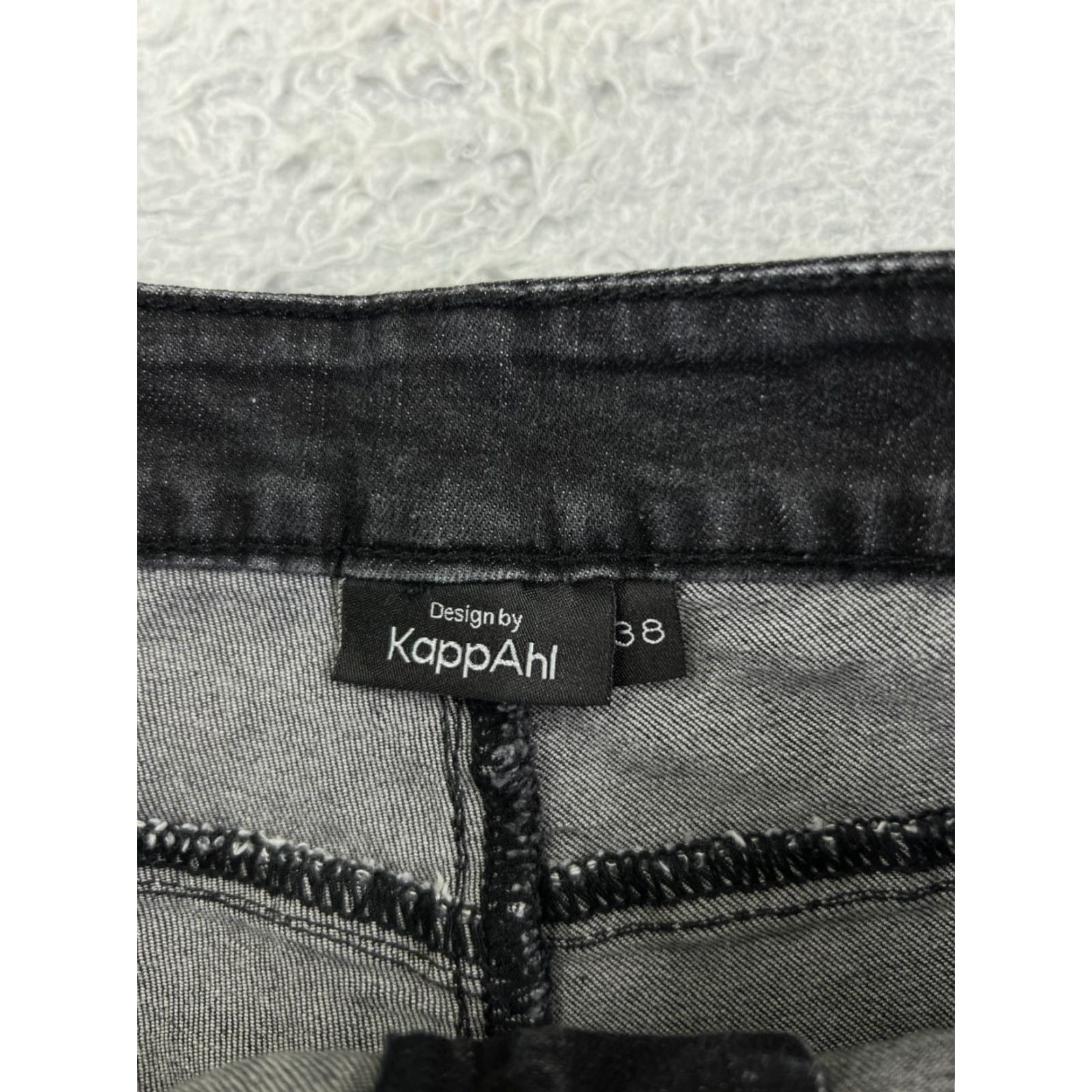 Denime Kappahl Jeans Denim Straight Leg 26x27 Black Cotton 26 Mid Rise 5-Pocket Womens Regular Jeans Size 26" / US 2 / IT 38 - 6 Thumbnail