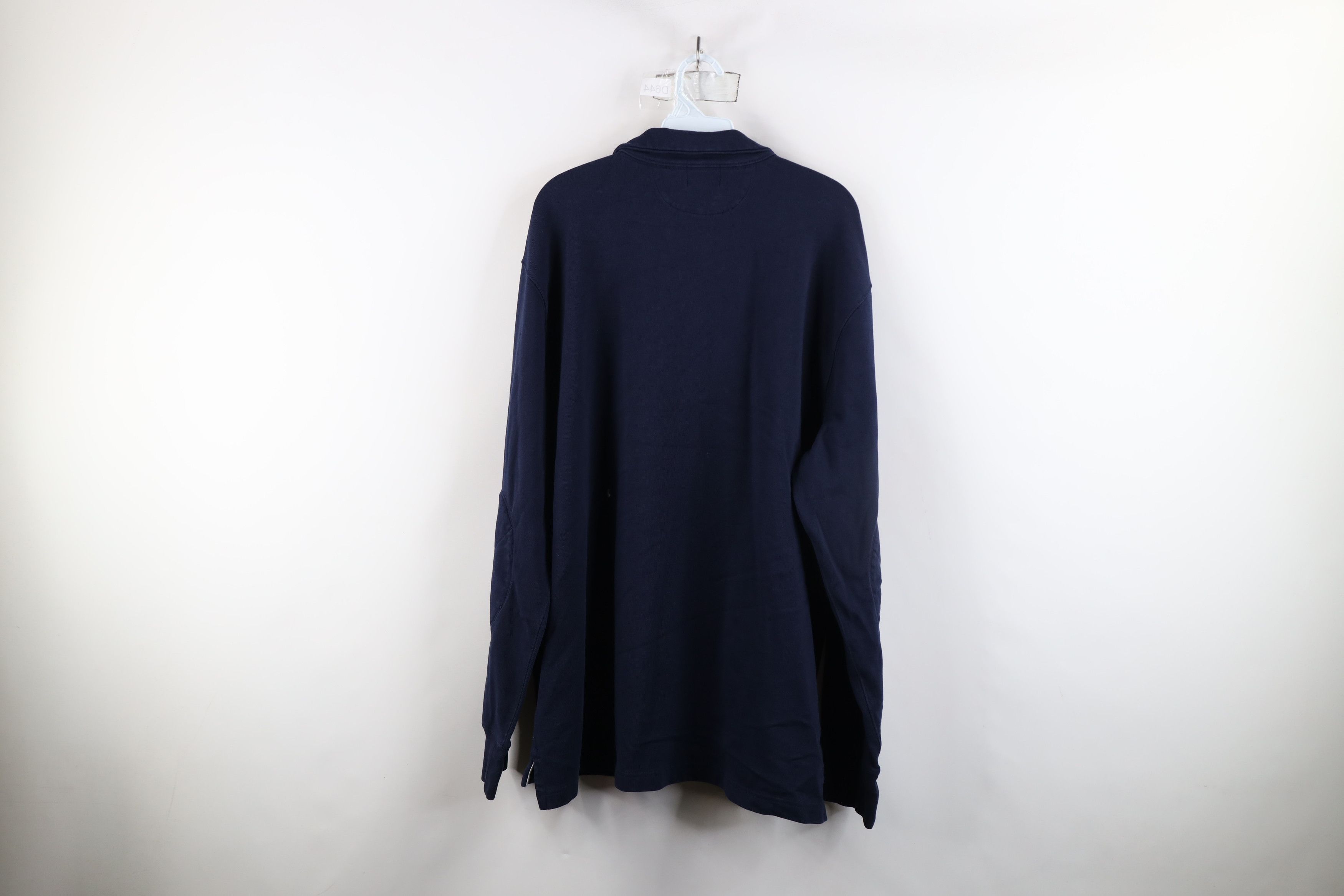 J.Crew × Vintage Vintage J Crew Elbow Patch Half Zip Pullover Sweater Blue Size US XL / EU 56 / 4 - 12 Thumbnail