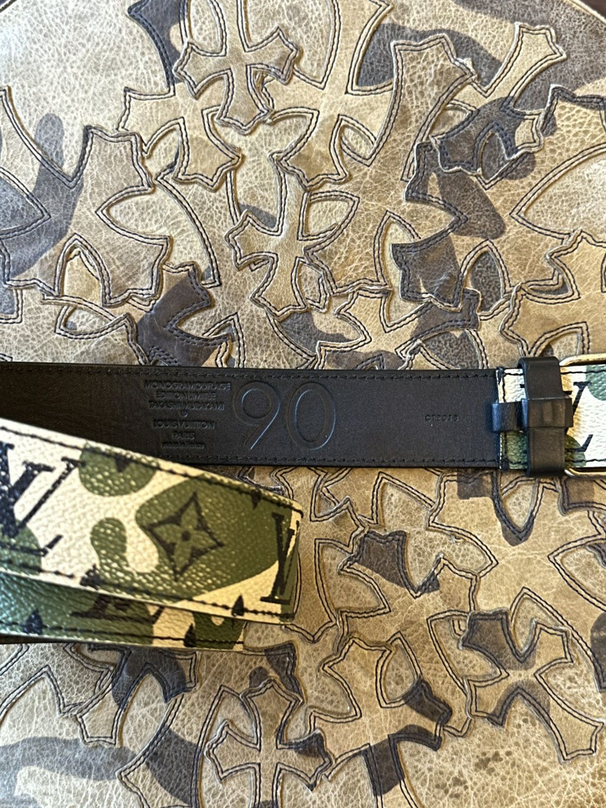 Louis Vuitton LOUIS VUITTON CAMO MONOGRAM MURAKAMI BELT Size ONE SIZE - 4 Thumbnail