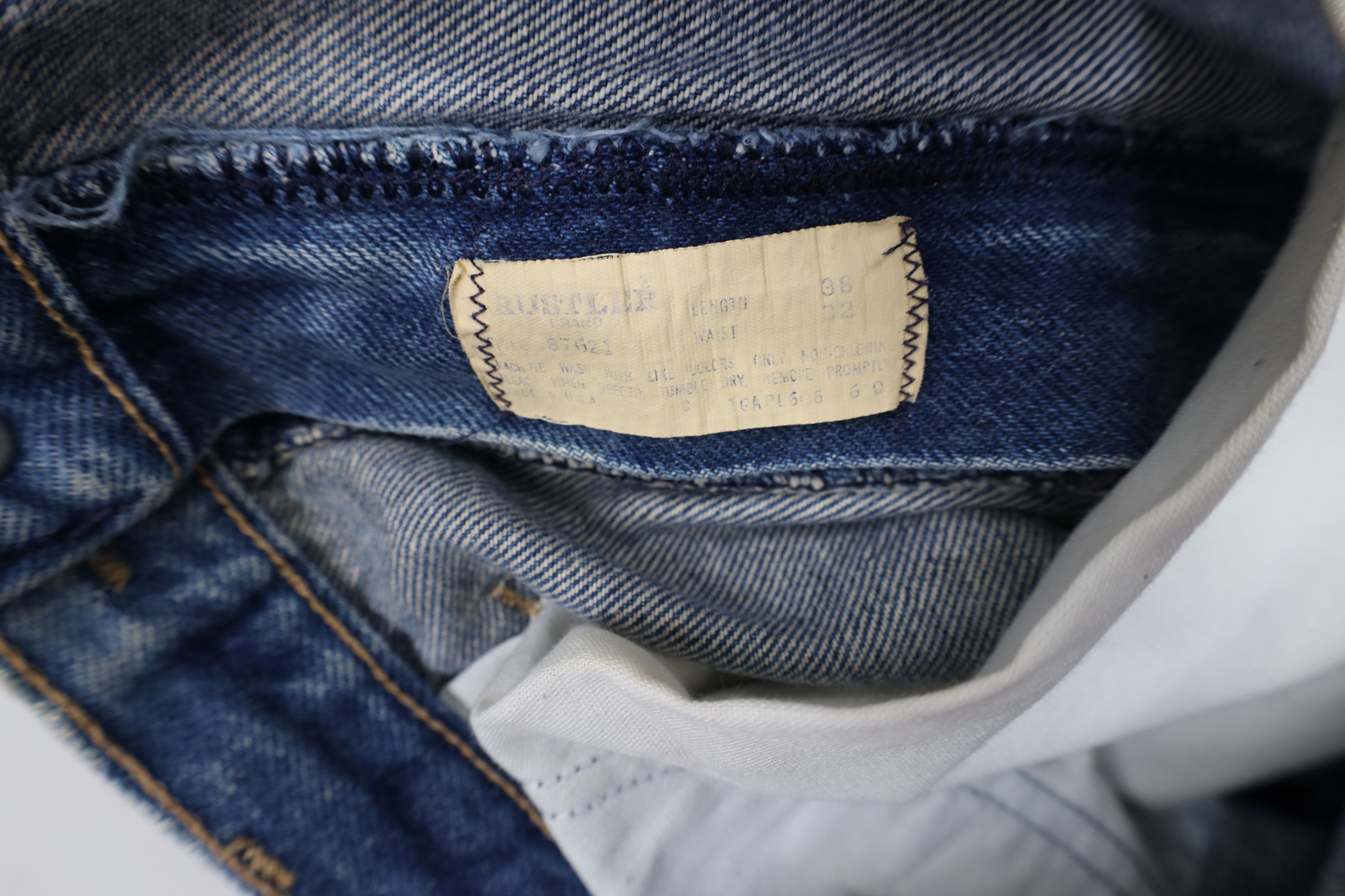 Vintage Vintage 90s Streetwear Straight Leg Denim Jeans Blue USA Size US 36 / EU 52 - 10 Thumbnail