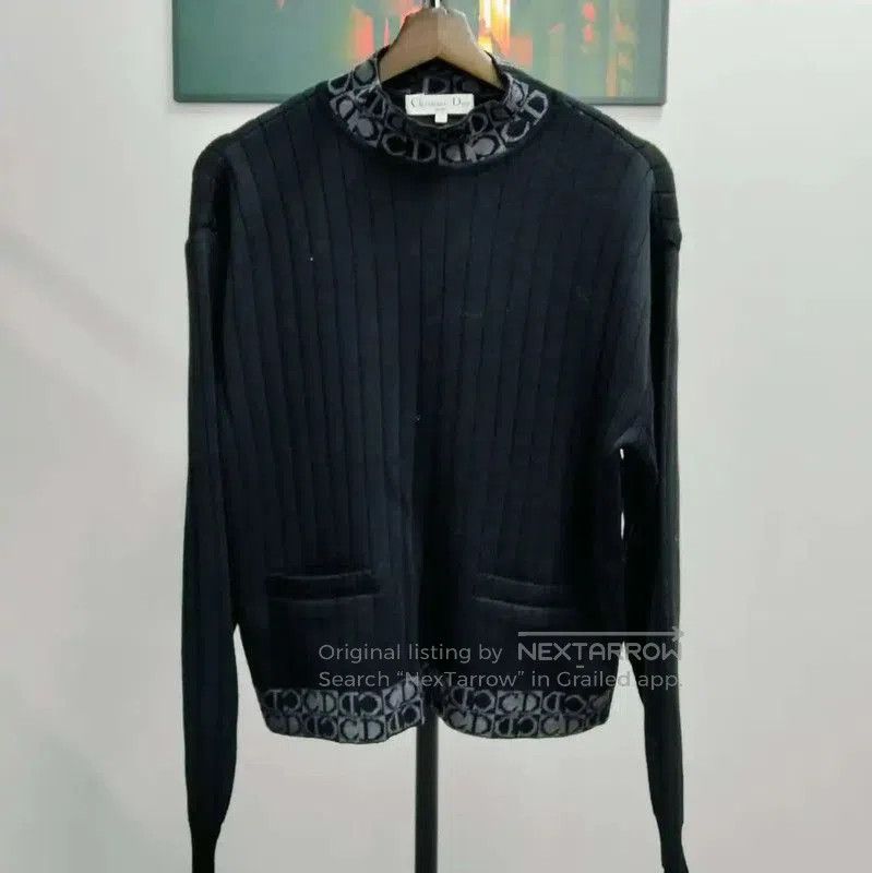 Dior Dior Black Wool Pullover Sweater for Women . Size L / US 10 / IT 46 - 1 Thumbnail