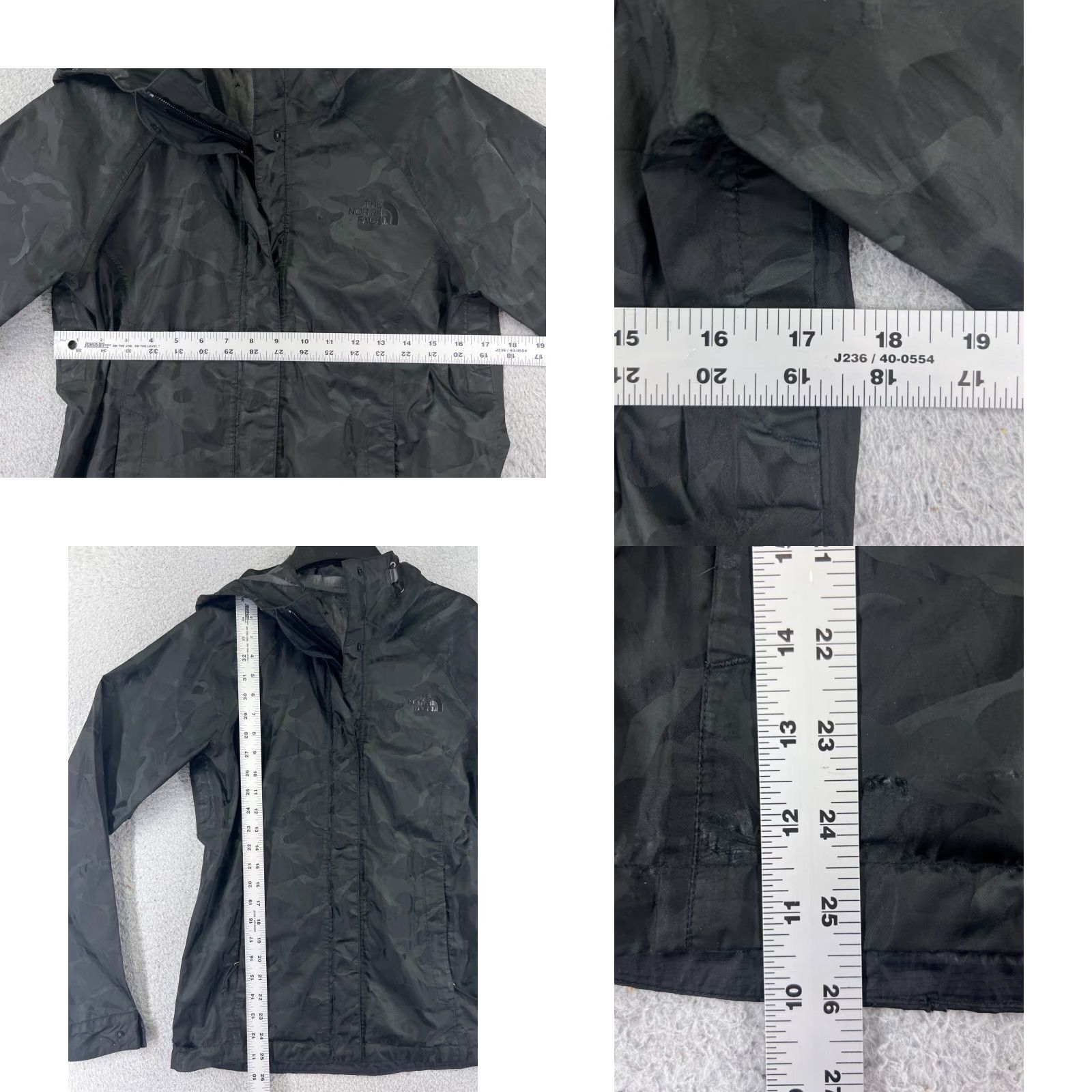 The North Face VINTAGE The North Face Jacket Women S Black Camouflage Full Zip Hooded Windbreaker READ Size S / US 4 / IT 40 - 8 Thumbnail