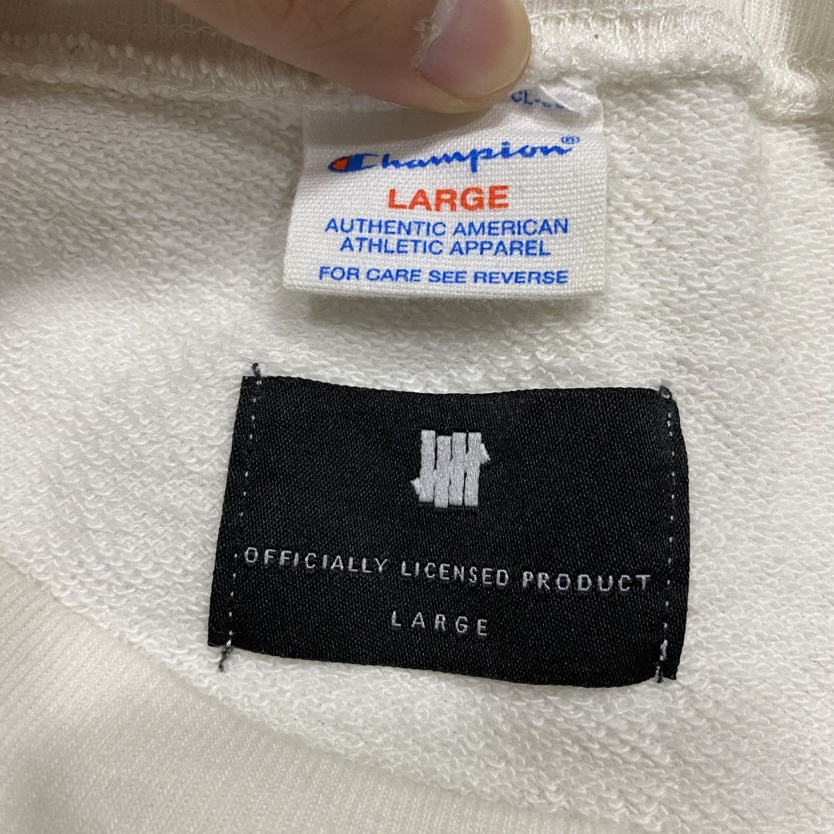 Champion × Undefeated CHAMPION x UNDEFEATED Spellout Short Sleeve Sweatshirt Size US XL / EU 56 / 4 - 8 Thumbnail
