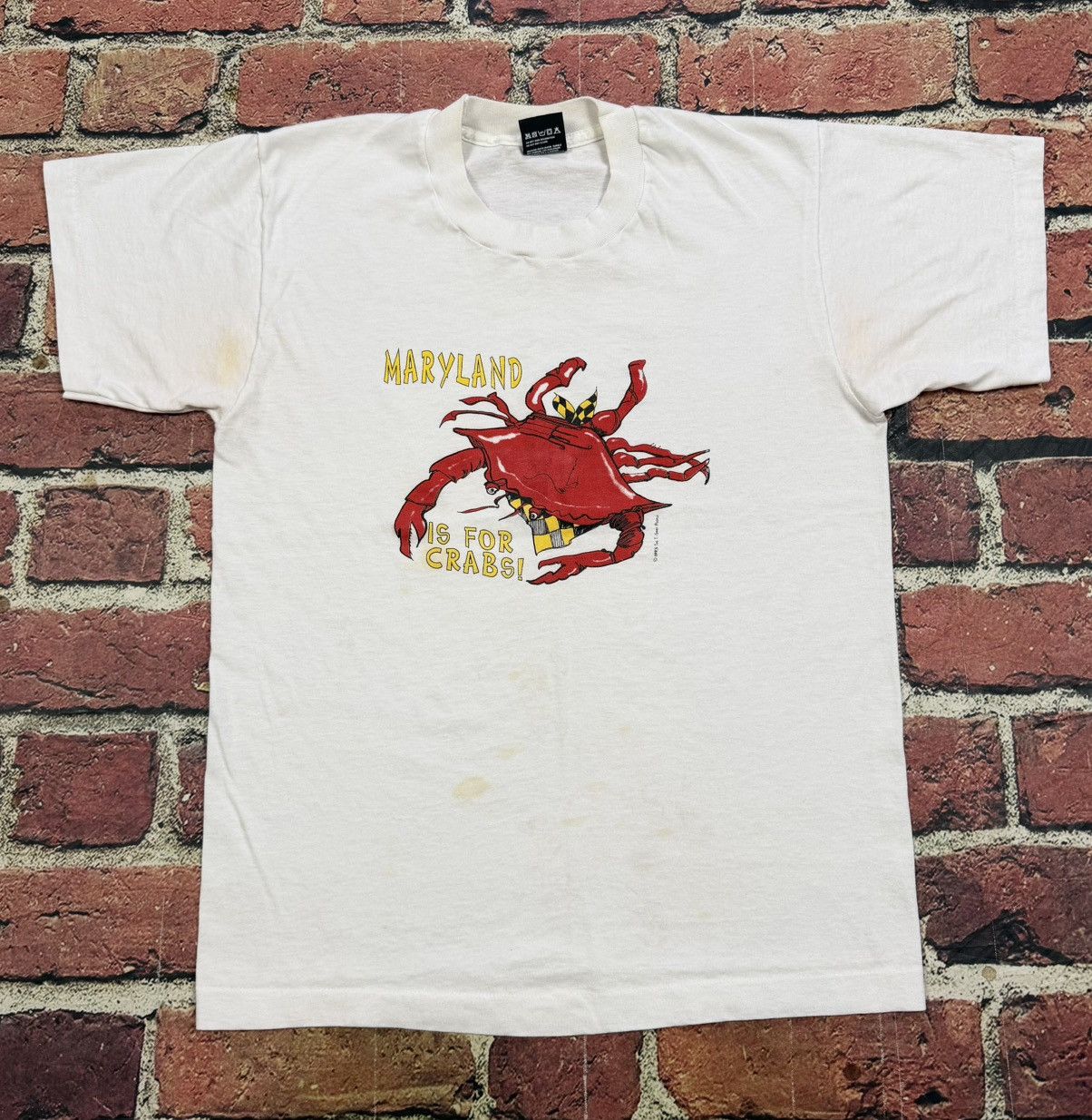 Other Vintage Maryland Is For Crab T Shirt Single Stitch Thin 1993 Size US M / EU 48-50 / 2 - 1 Thumbnail