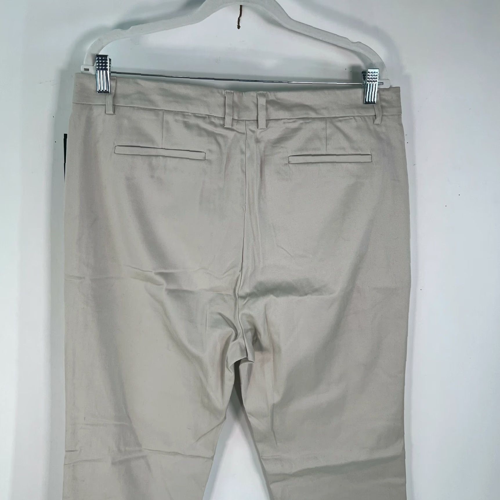 Vintage Structure Collection Mens Mid Rise Slim Fit Classic Beige Dress Pants 34X32 Size US 34 / EU 50 - 3 Thumbnail