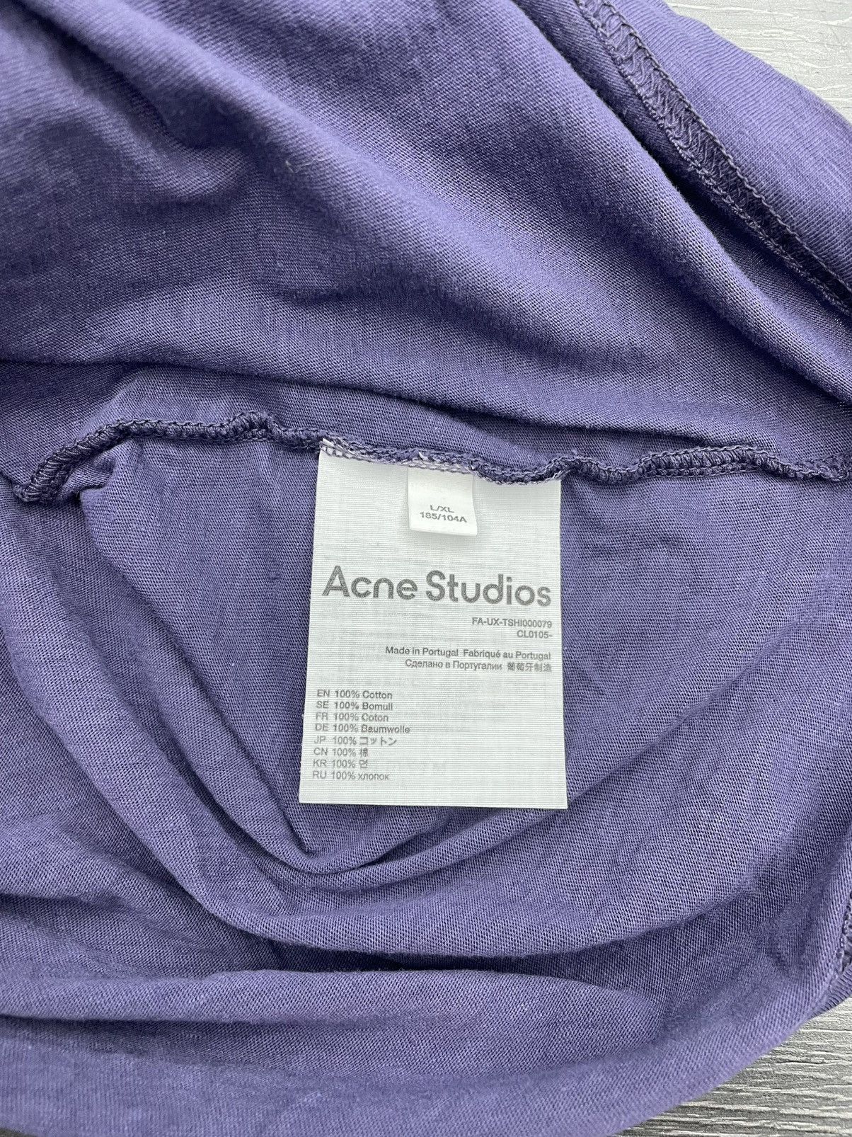 Acne Studios Acne Studios Tee Purple Size US XL / EU 56 / 4 - 6 Thumbnail