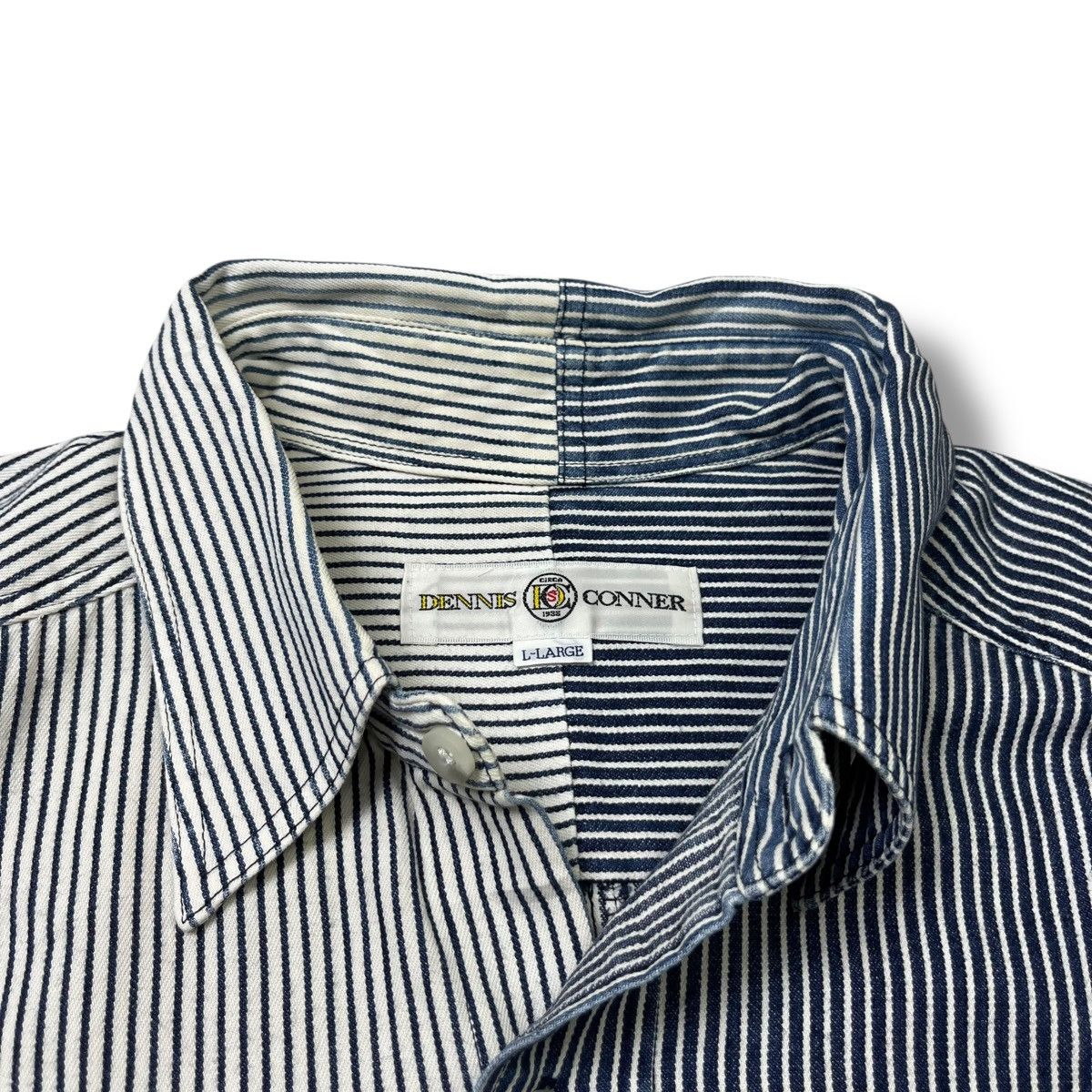 Kapital LAST DROP‼️90s Dennis Conner Split Stripe Button-Up /Needles Size US L / EU 52-54 / 3 - 6 Thumbnail