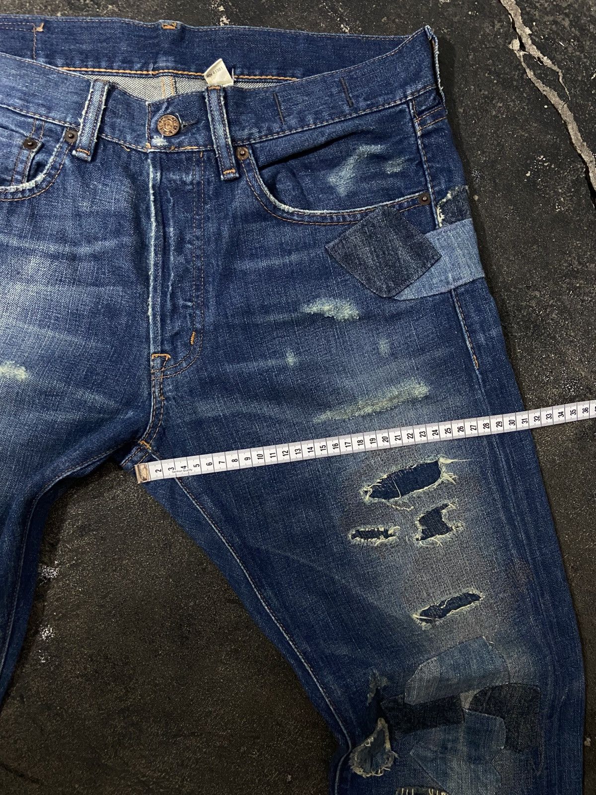 Denim & Supply Ralph Lauren Denim & Supply Ralph Lauren Distressed Denim Patchwork Jeans Size US 32 / EU 48 - 21 Thumbnail