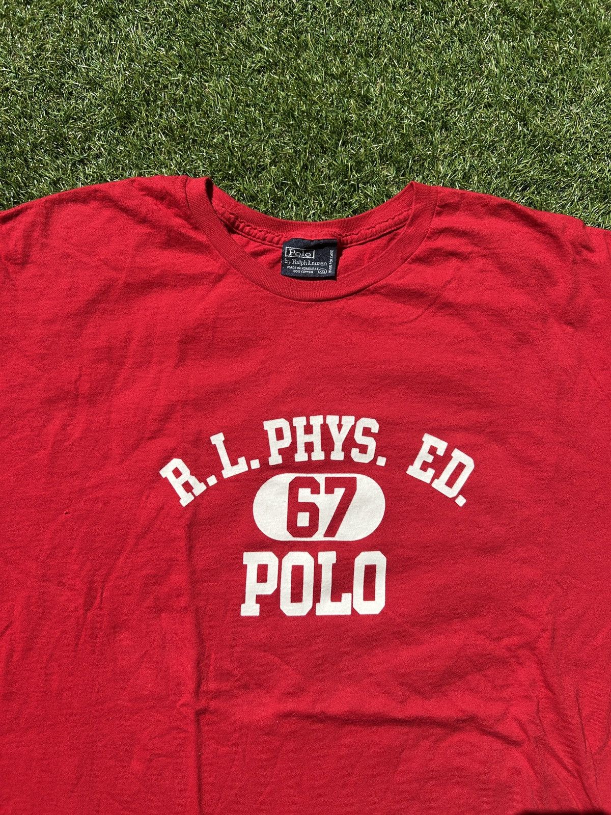 Polo Ralph Lauren Vintage Polo Ralph Lauren R.L. Phys Ed 67 T-Shirt Size US XXL / EU 58 / 5 - 2 Thumbnail