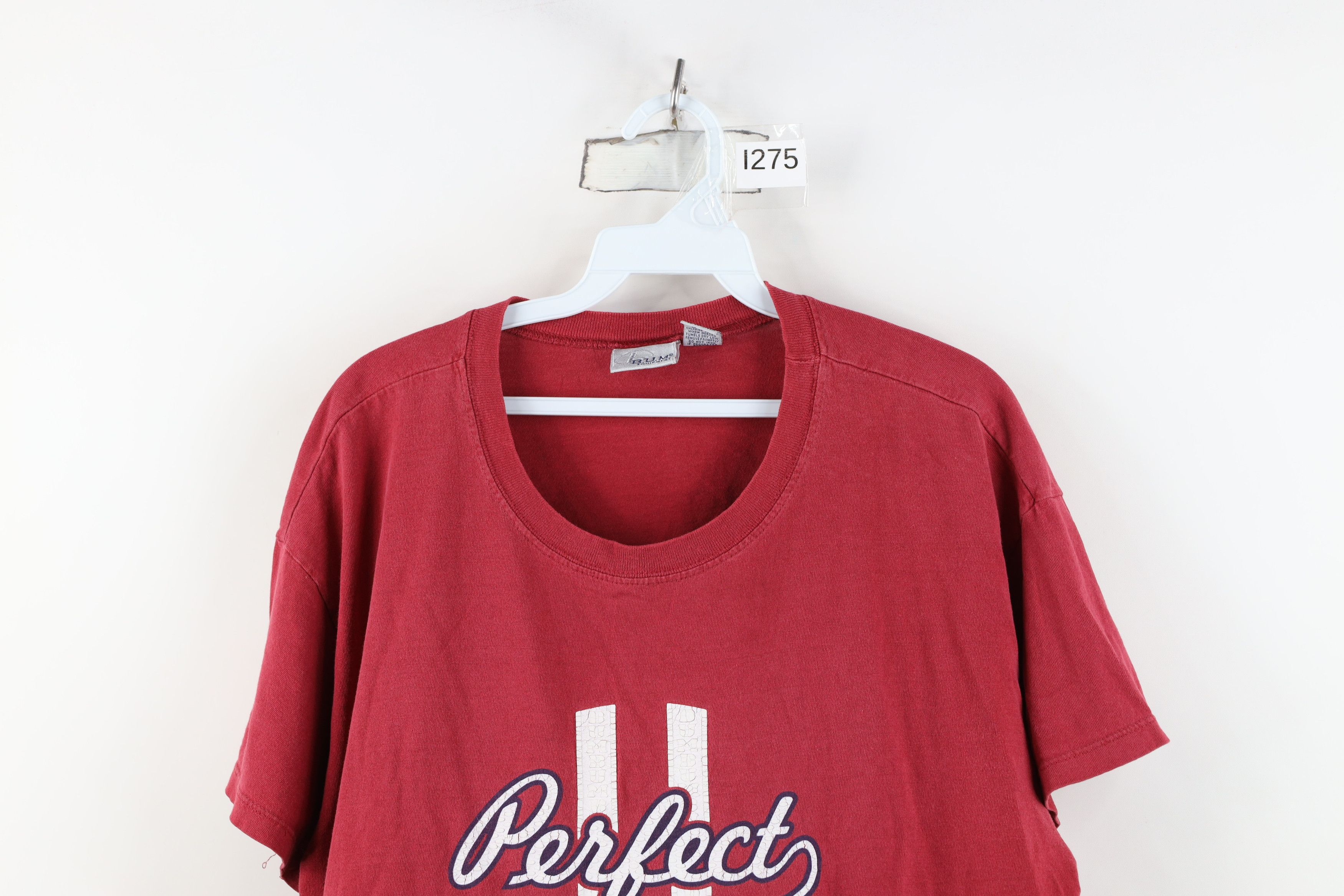 Vintage Vintage 90s Bum Equipment Boxy Fit Perfect T-Shirt Red Size L / US 10 / IT 46 - 2 Thumbnail