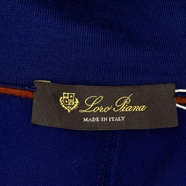 Loro Piana LORO PIANA Dark blue woolen hooded long sleeve jacket coat Size US S / EU 44-46 / 1 - 5 Thumbnail