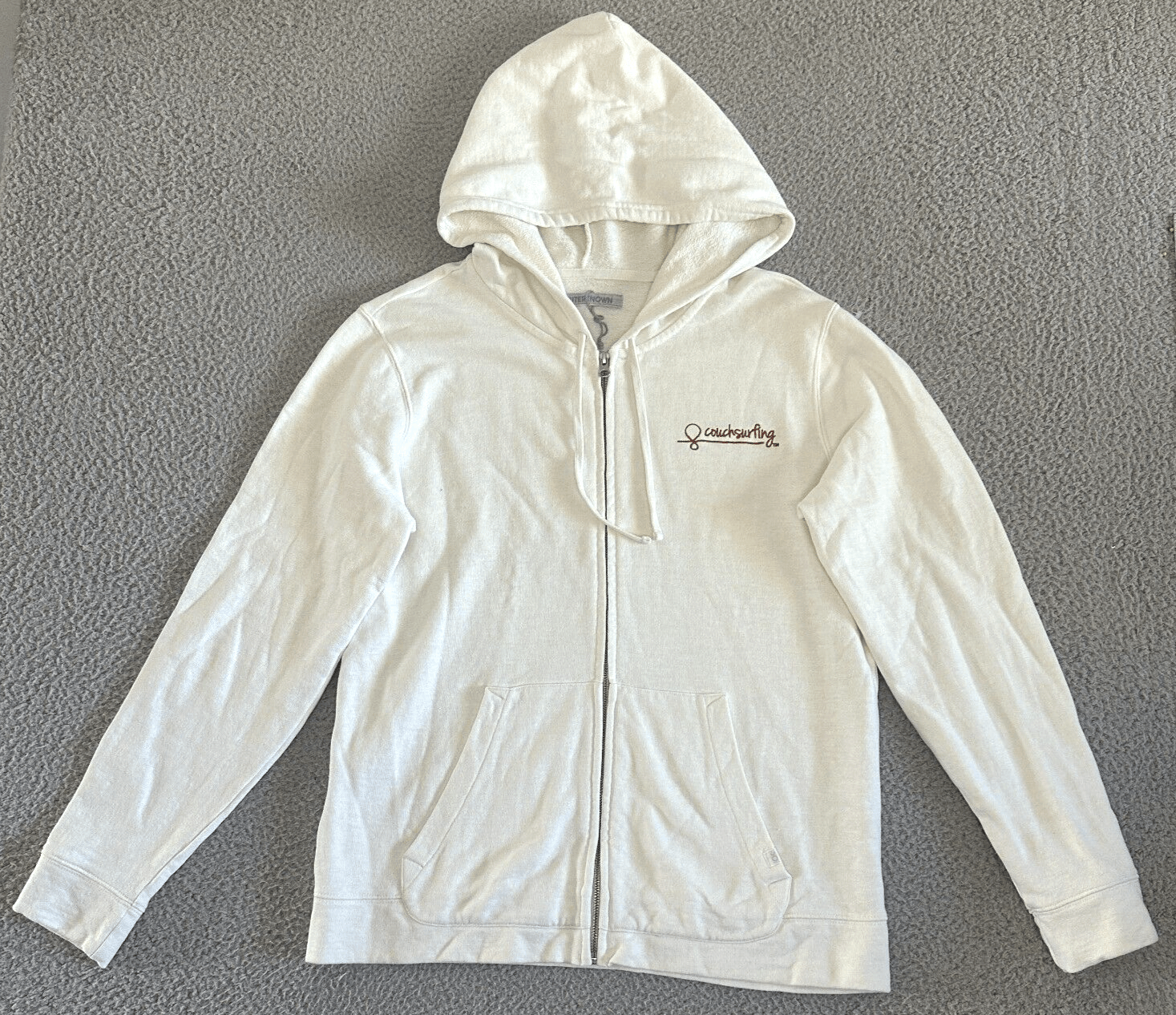 Outerknown Outerknown Hoodie Jacket Couchsurfing Zip Up Cream Ivory Size US L / EU 52-54 / 3 - 1 Thumbnail