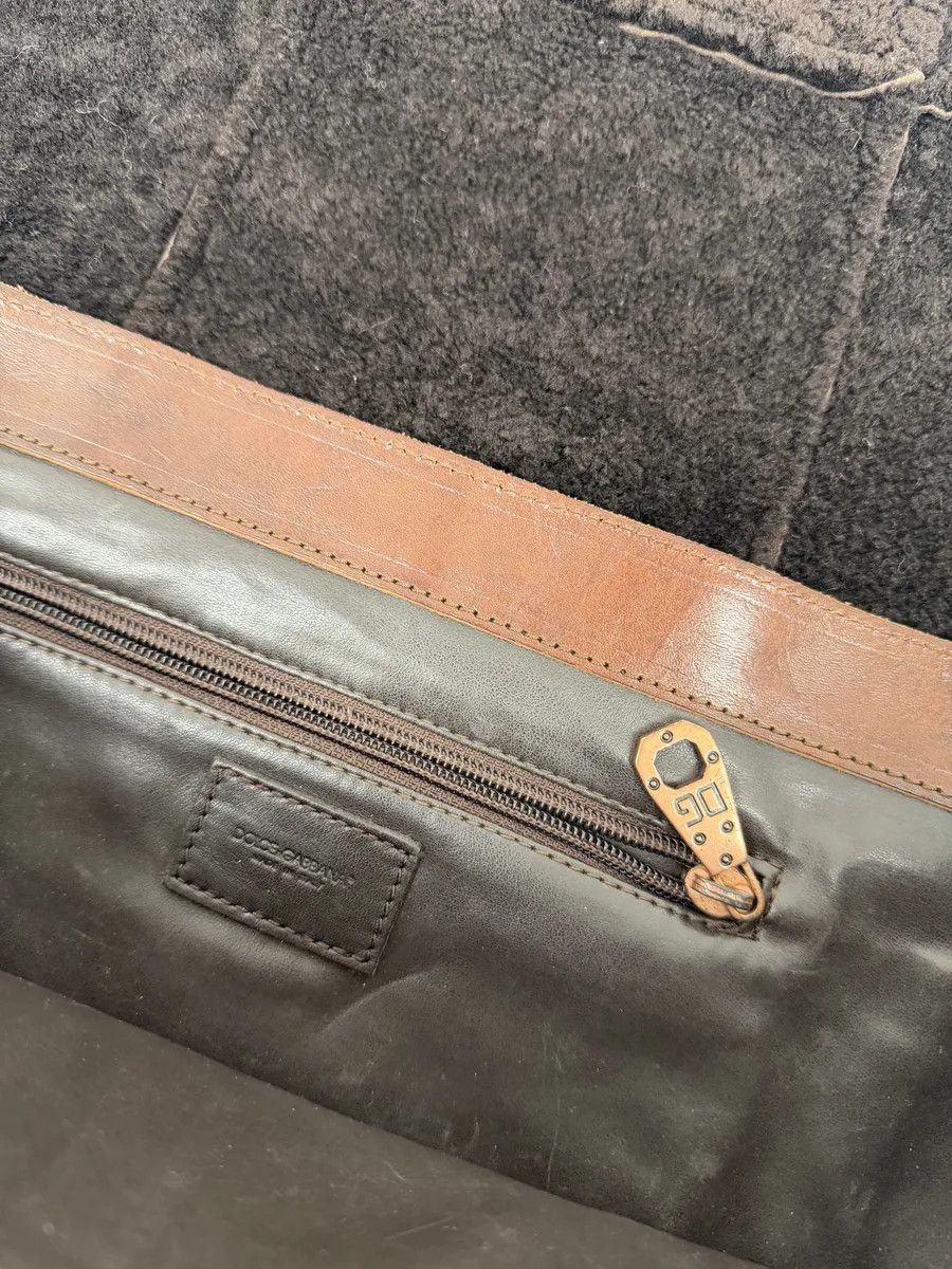 Dolce & Gabbana 2000s Dolce & Gabbana Brown Premium Leather Bag Size ONE SIZE - 6 Thumbnail