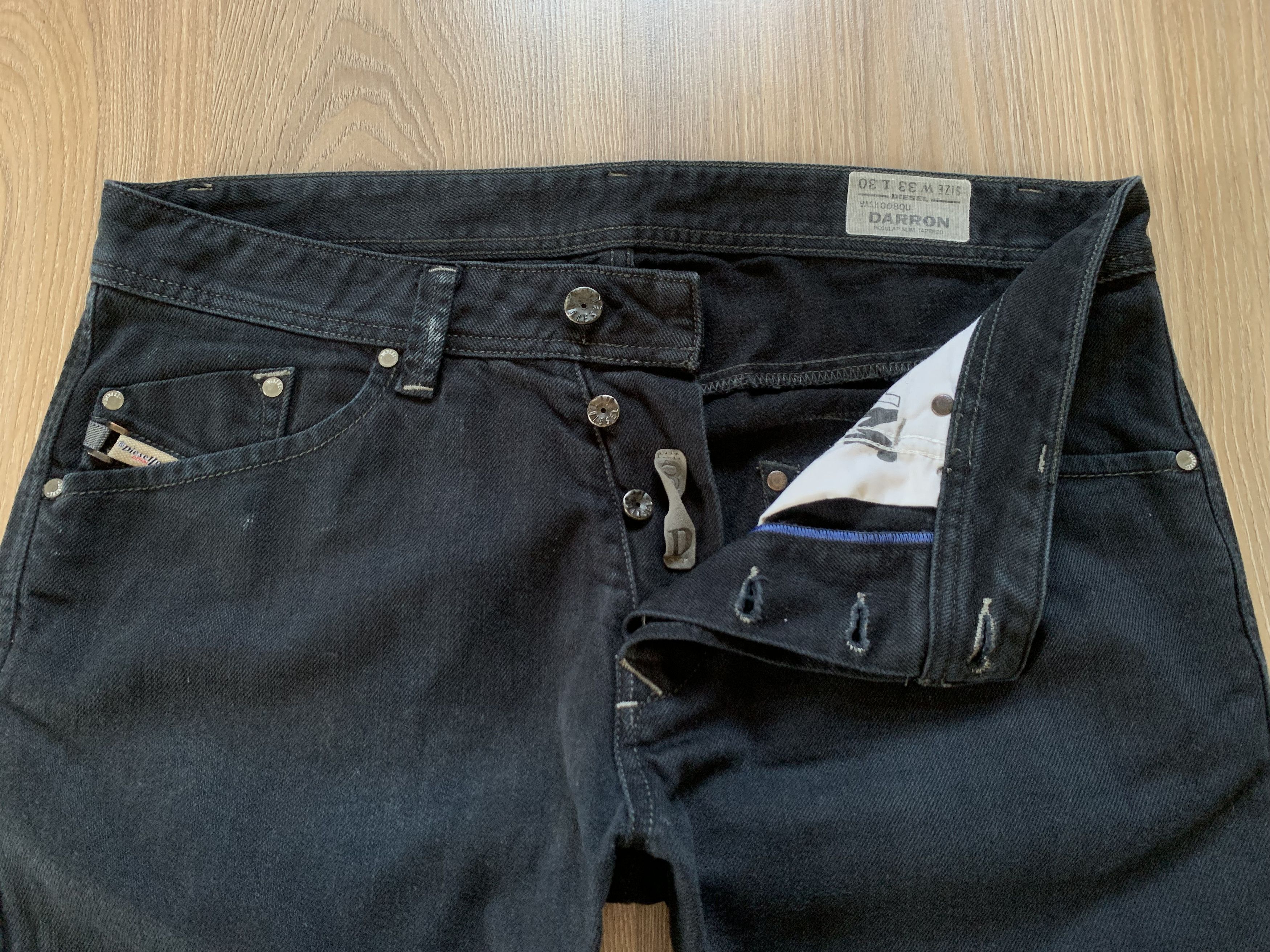 Diesel Diesel Darron Regular Slim Tapered Jeans Size US 33 - 5 Thumbnail