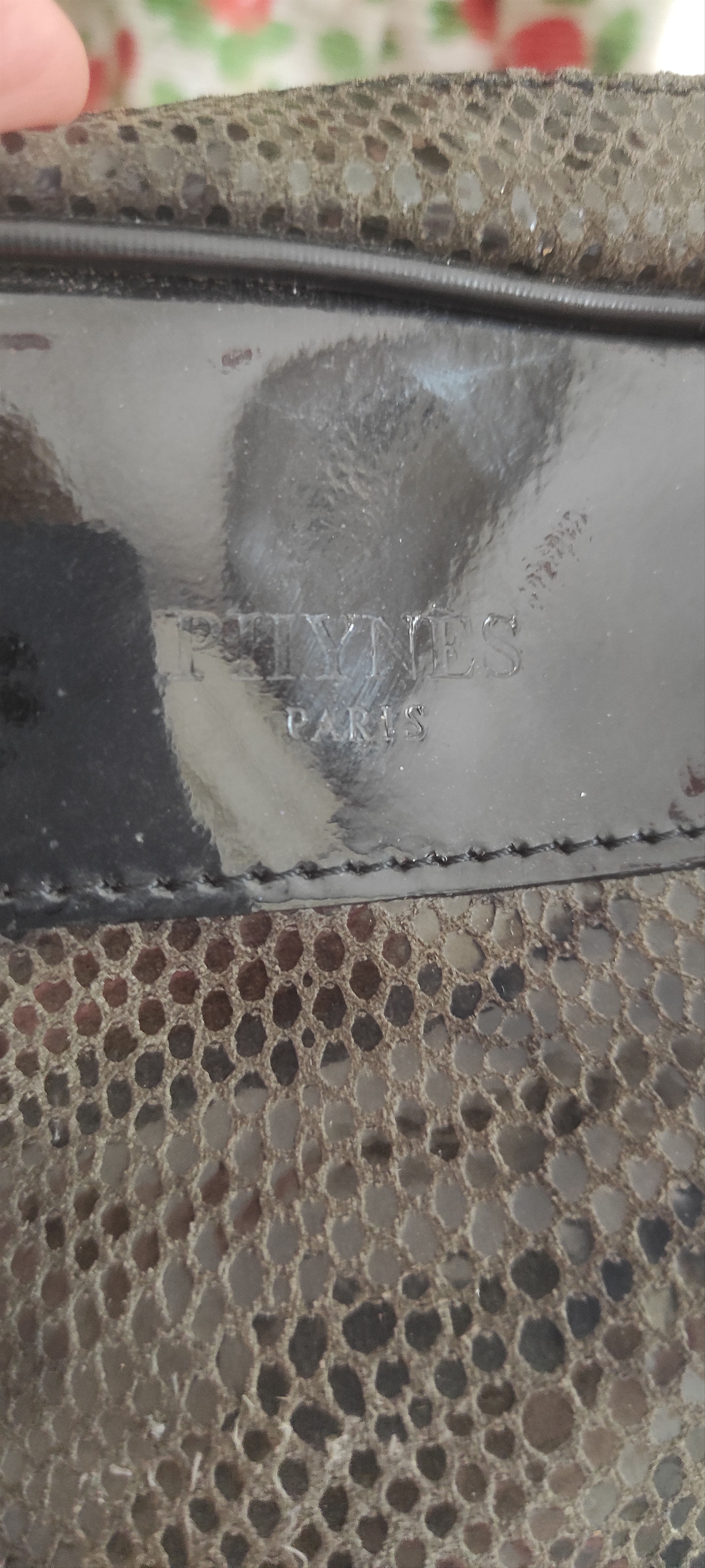 Other Phynes Paris Bag Snake Print Embossed Python Faux Leather Size ONE SIZE - 3 Thumbnail