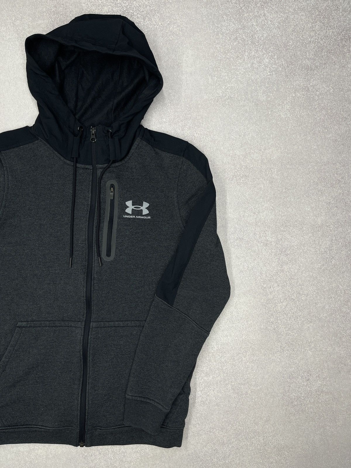 Under Armour Mens Under Armour Zip Hoodie Grey Size US S / EU 44-46 / 1 - 3 Thumbnail