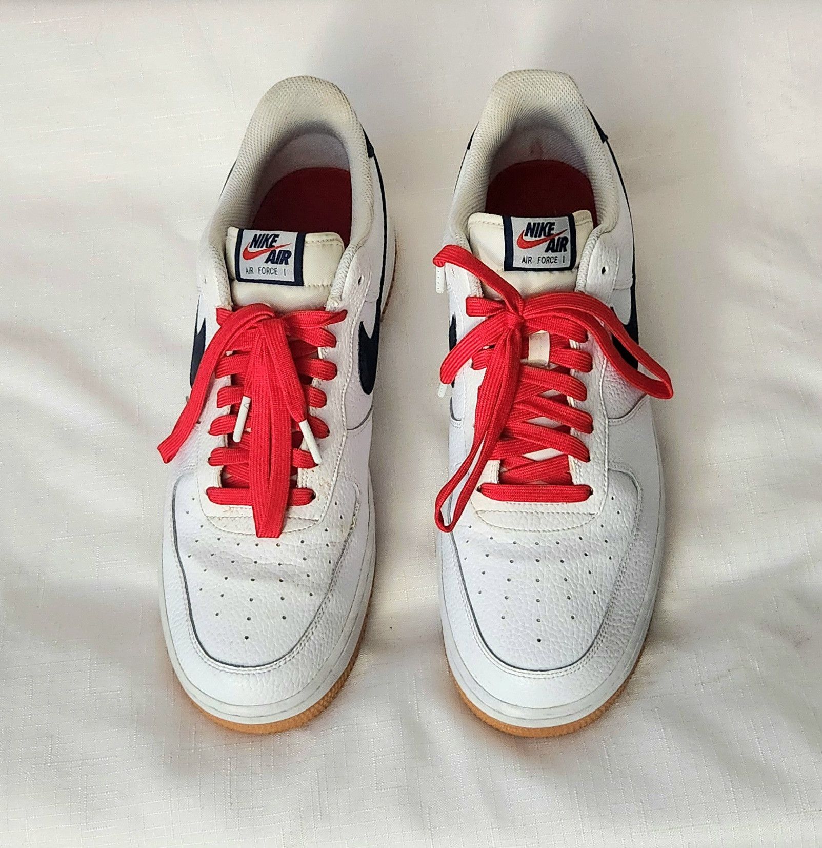 Nike Nike Air Force 1 Low '07 White Obsidian CI0057-100 SZ 13 Size US 13 / EU 46 - 6 Thumbnail