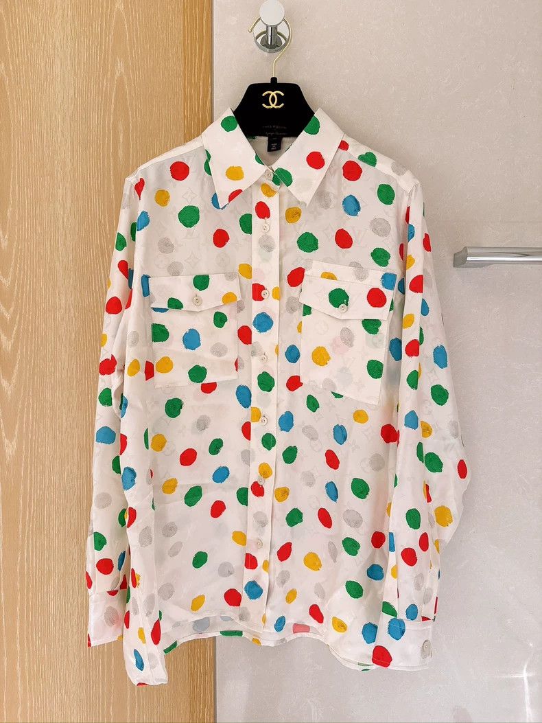 Louis Vuitton Louis Vuitton size 36 Colorful polka-dot print shirt 2503- Size US M / EU 48-50 / 2 - 1 Thumbnail