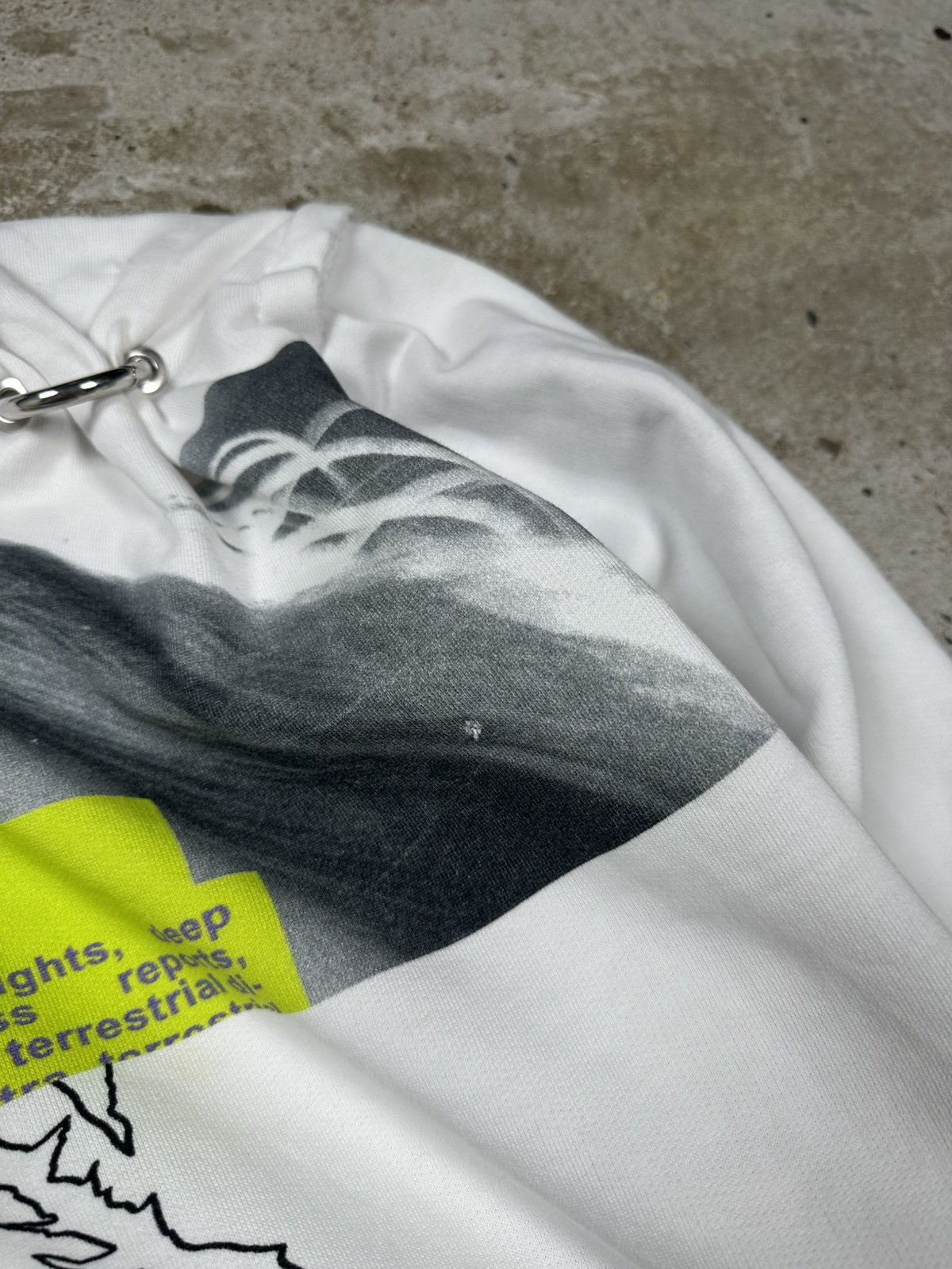 Diesel × Japanese Brand Diesel Psycho Archive Rave White Hoodie rare Size US M / EU 48-50 / 2 - 6 Thumbnail