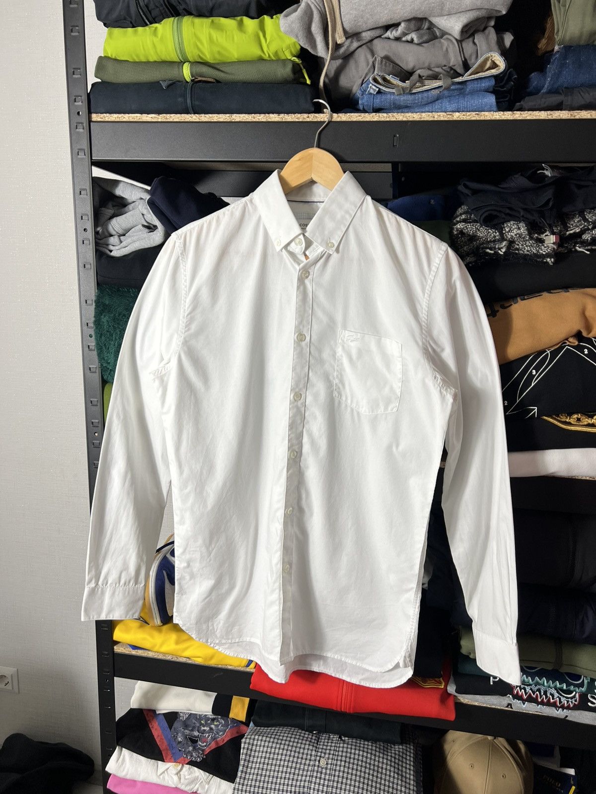 Lacoste 🐊 Lacoste White Oxford Shirt Size S 🤍 Classic Button Size US S / EU 44-46 / 1 - 1 Thumbnail