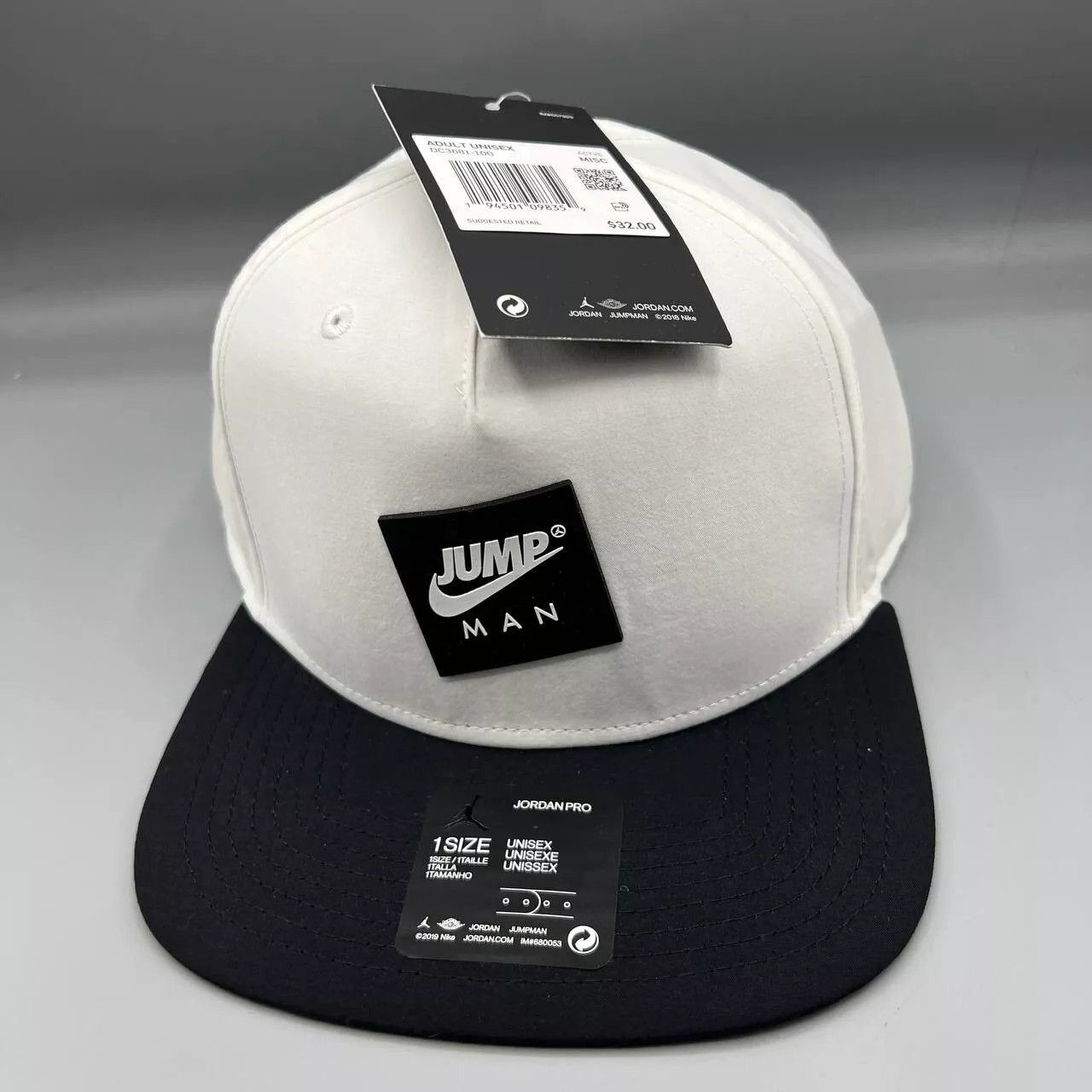 Jordan Brand Air Jordan Pro Hat Men White Jumpman Nike Snap Back Cap New Size ONE SIZE - 1 Thumbnail