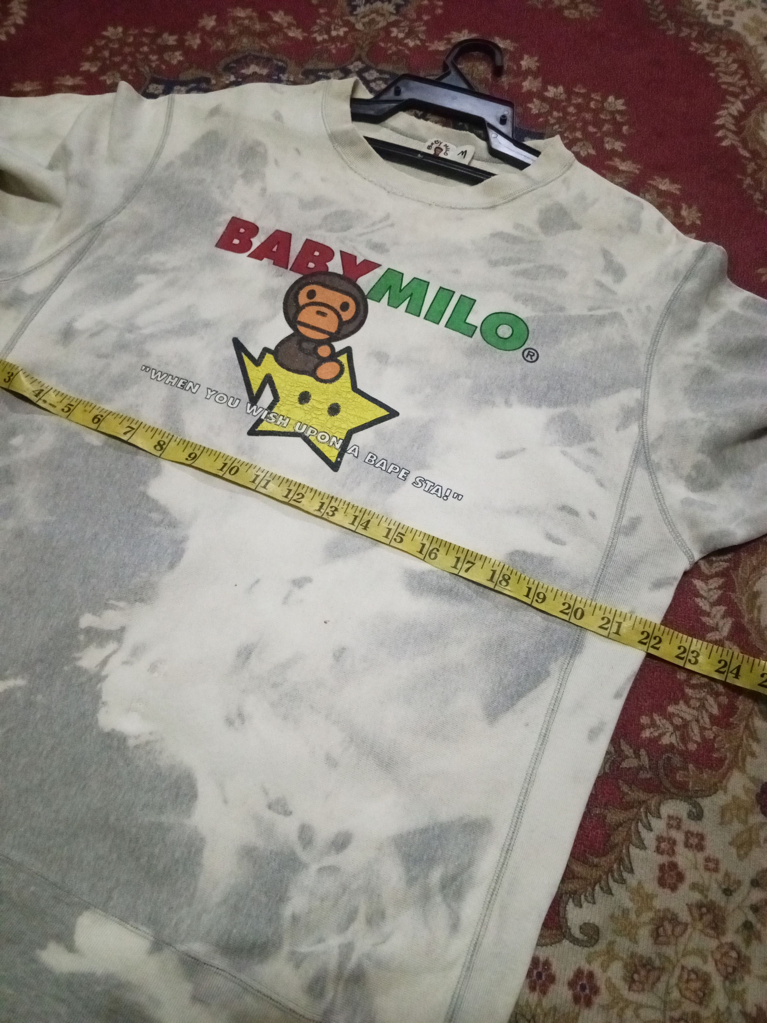 Bape BABY MILO STAR ×BAPE TAI DAI SWEATSHIRT Size US L / EU 52-54 / 3 - 12 Thumbnail