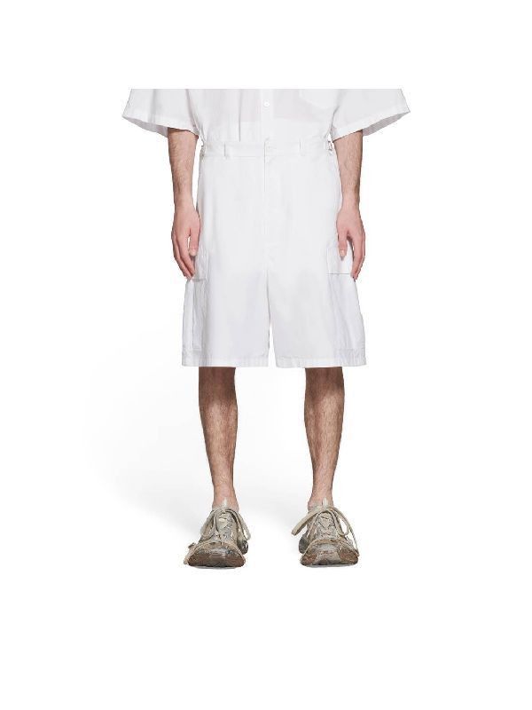 Balenciaga o1bcso1str1225 Cargo Shorts in White Size US 32 / EU 48 - 6 Thumbnail