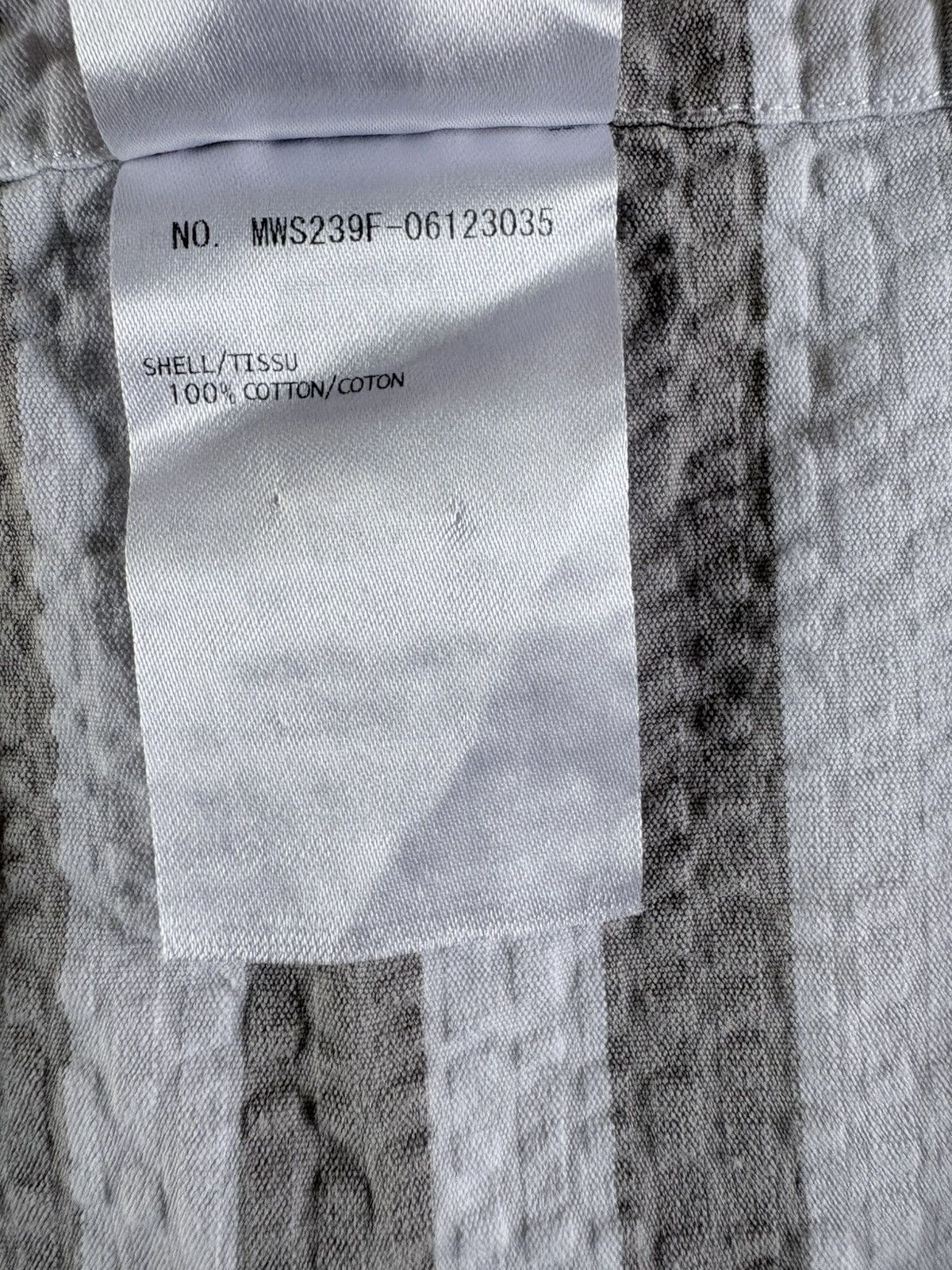 Thom Browne Thom Browne White Grey Striped Button shirt Size US M / EU 48-50 / 2 - 11 Thumbnail
