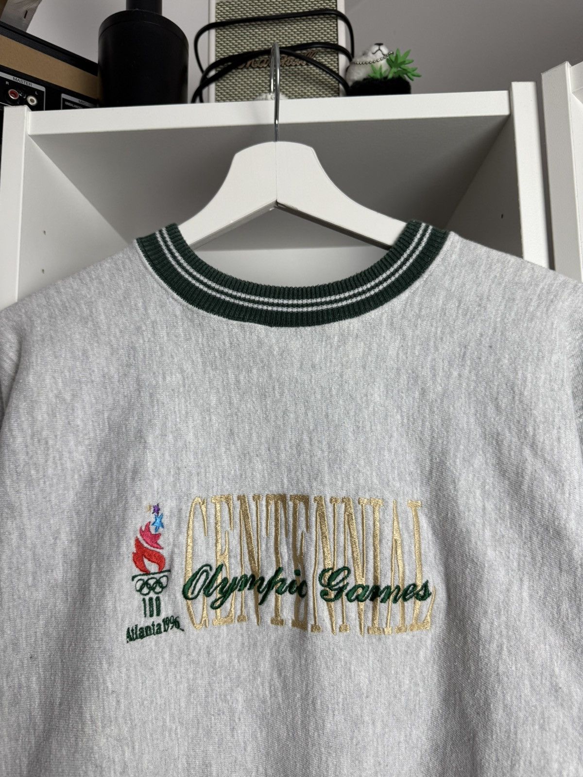 Champion × Vintage Vintage 90s Champion Reverse Weave Atlanta 1996 sweatshirt Size US XXL / EU 58 / 5 - 3 Thumbnail
