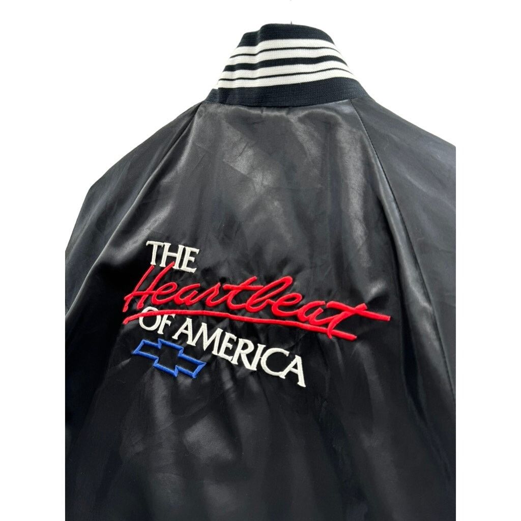 Vintage 90's Horizon Sportswear Chevrolet Racing Satin Bomber Jacket Size US S / EU 44-46 / 1 - 9 Thumbnail