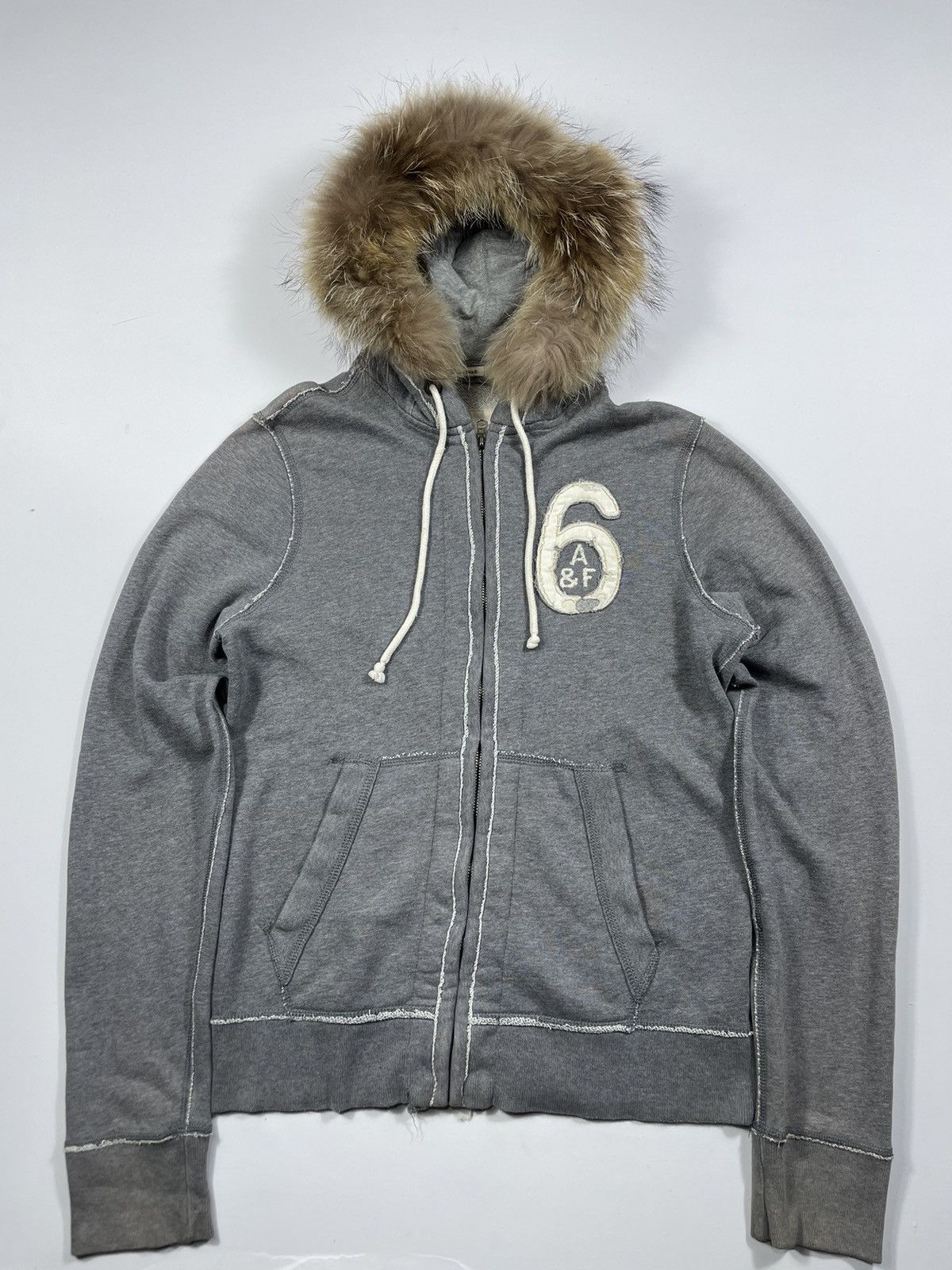Hysteric Glamour Japanese Abercrombie Distressed Zip Fur Hoodie lgb style Size US M / EU 48-50 / 2 - 3 Thumbnail