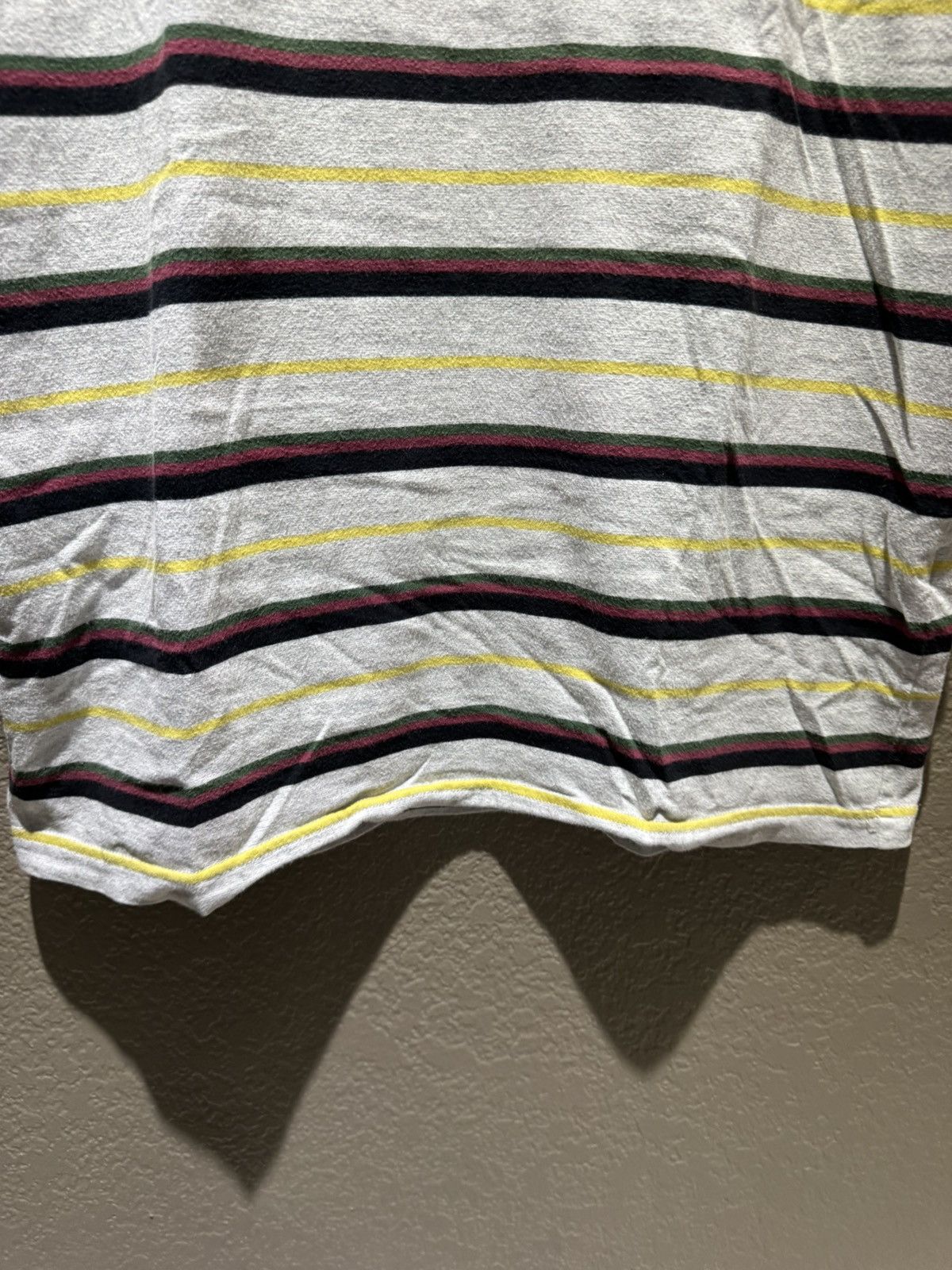 Supreme Supreme Gonz Logo Striped Tee Medium Rasta Green Red Yellow Size US M / EU 48-50 / 2 - 3 Thumbnail